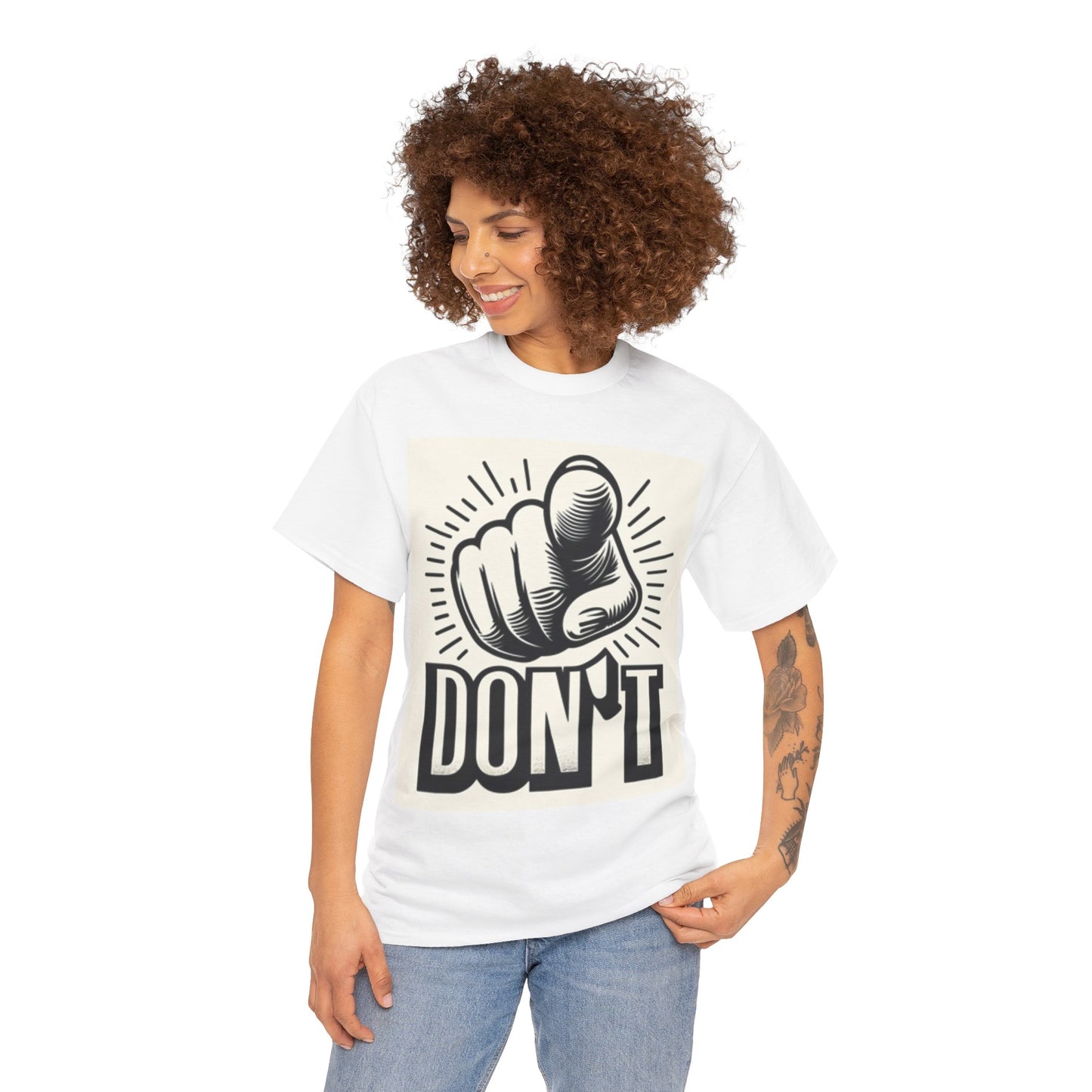 Don't Finger Unisex Heavy Cotton Tee