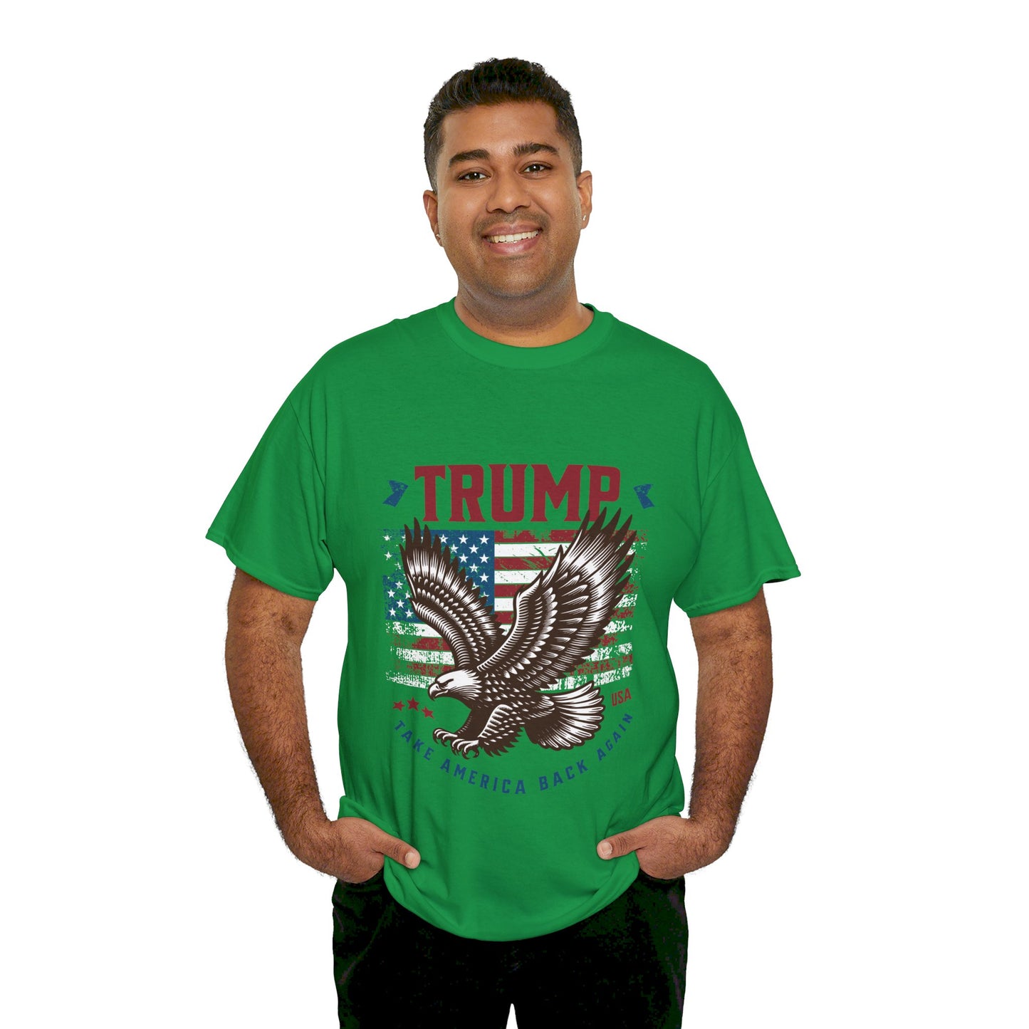 Trump MAGA Eagle Unisex Heavy Cotton Tee