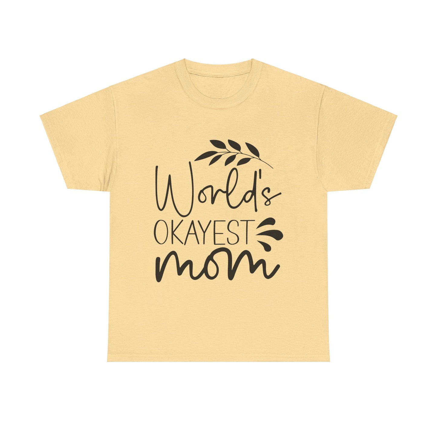 World's Okayest Mom Unisex Heavy Cotton Tee