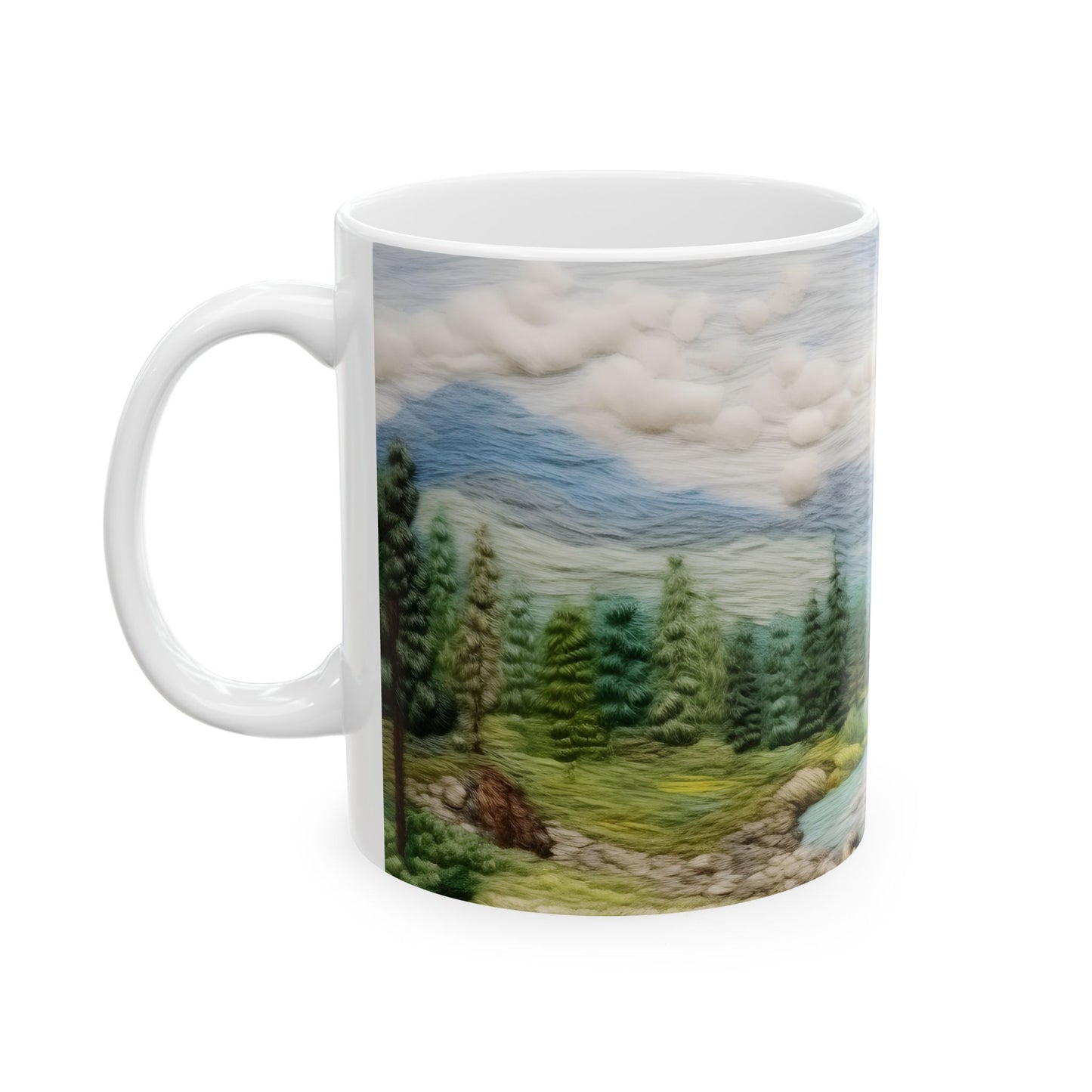 Mountain View Ceramic Mug, (11oz, 15oz)