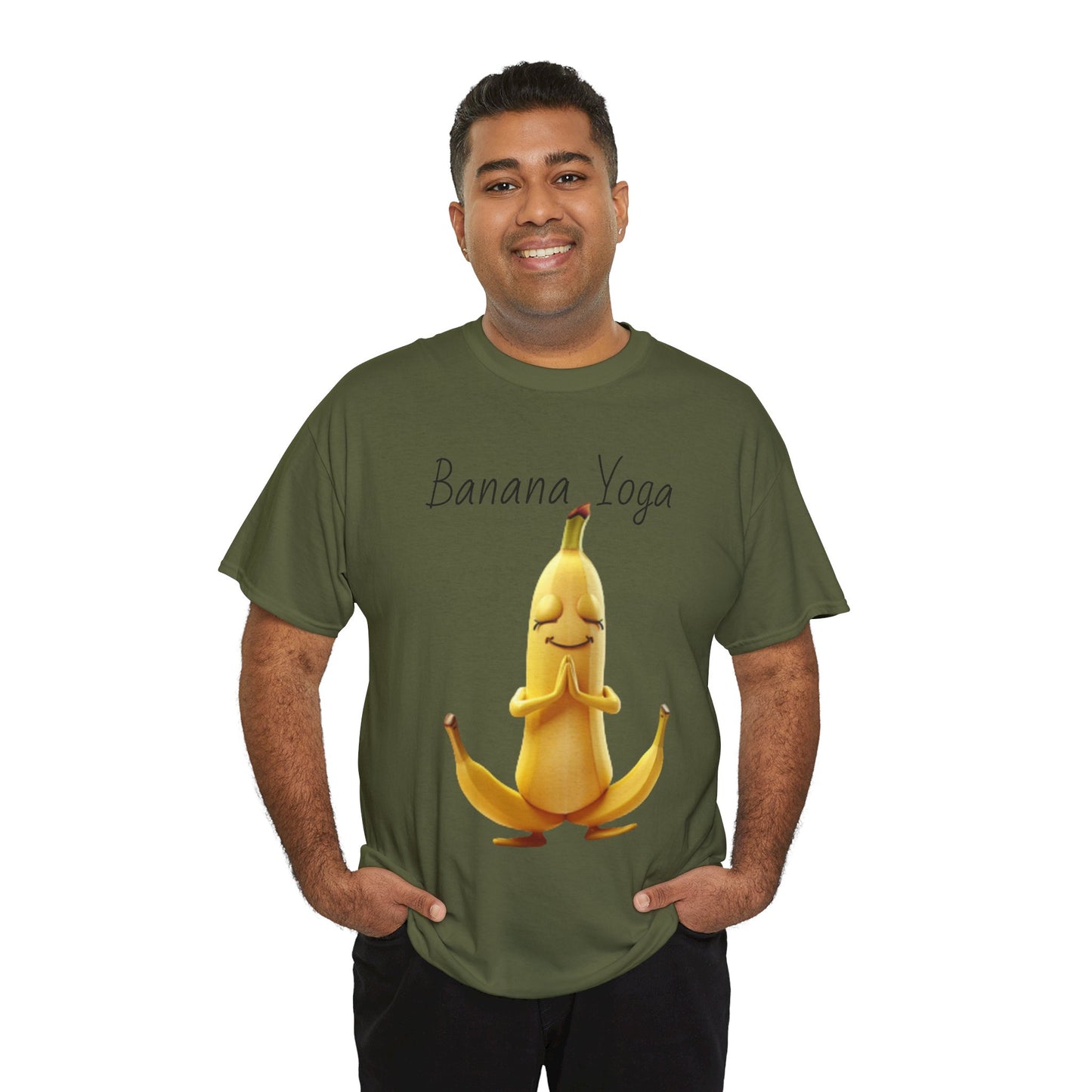 Banana Yoga Unisex Heavy Cotton Tee