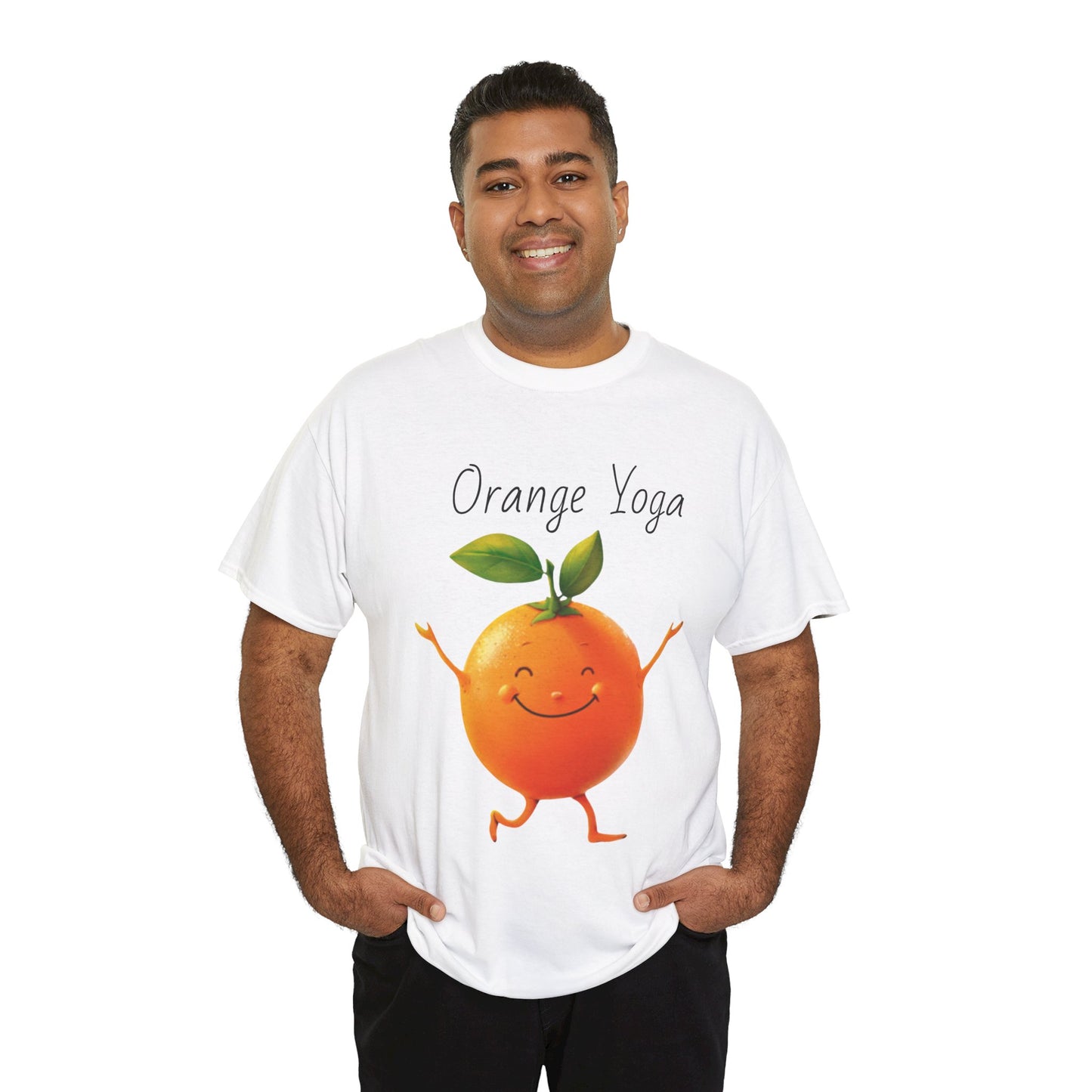 Orange Yoga Unisex Heavy Cotton Tee