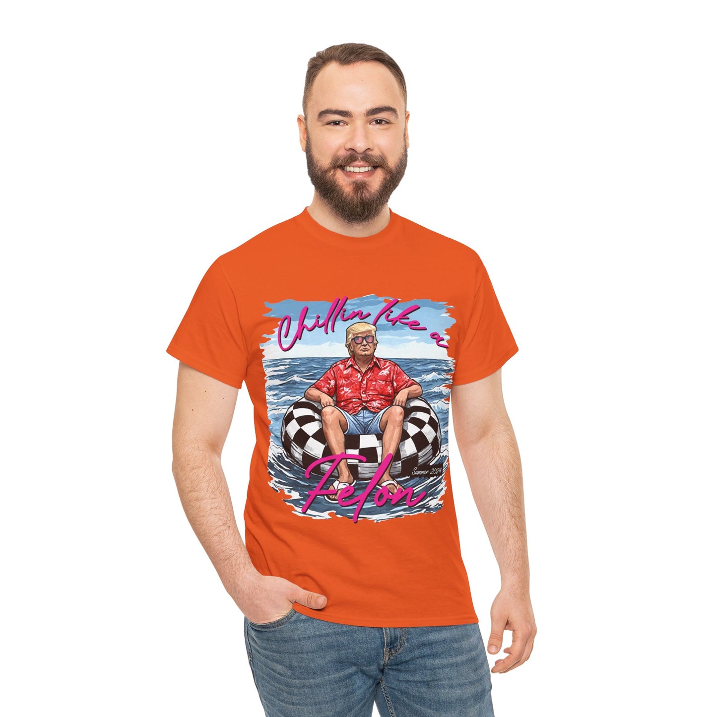 Trump Chillin' Unisex Heavy Cotton Tee