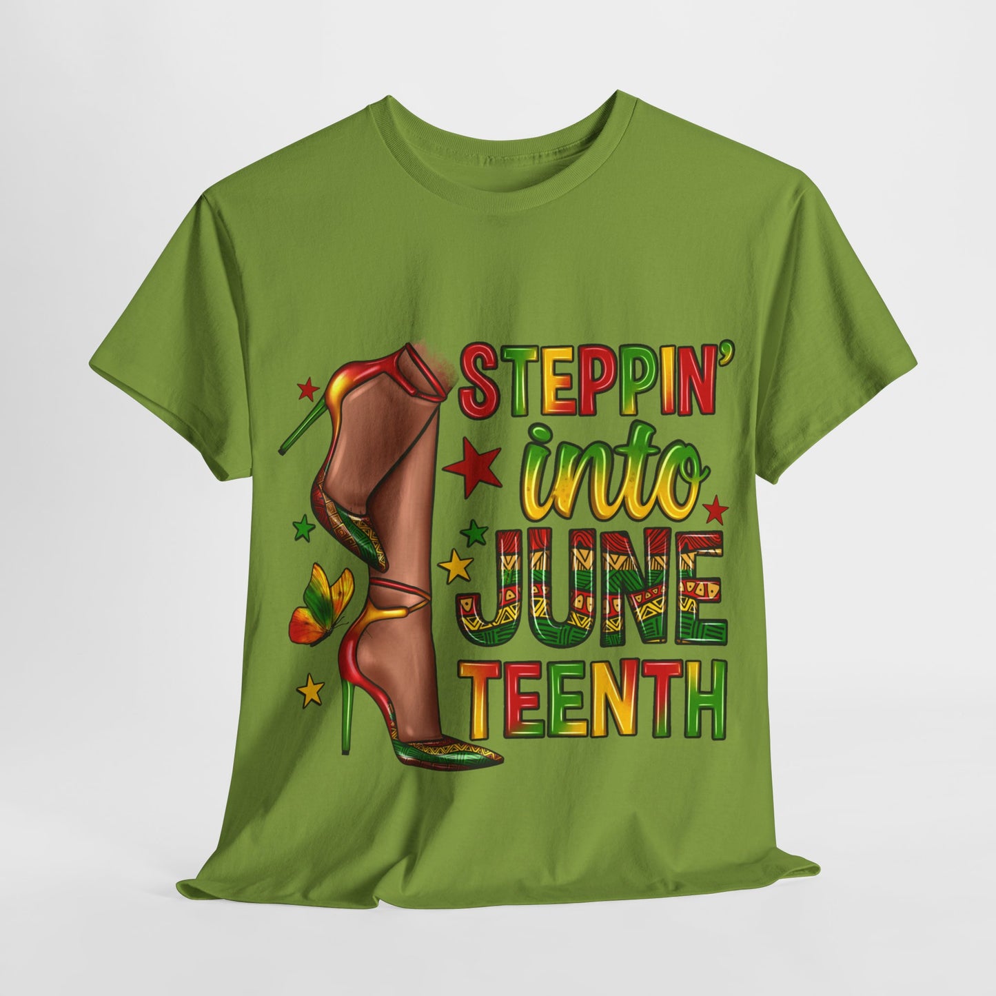 Stepping Into Juneteenth Unisex Heavy Cotton Tee