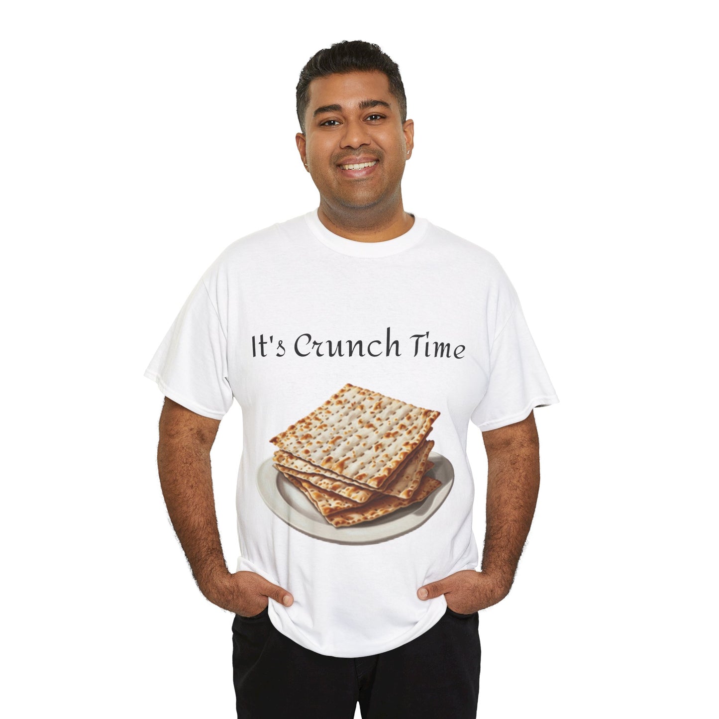 It's Crunch Time Matza Unisex Heavy Cotton Tee