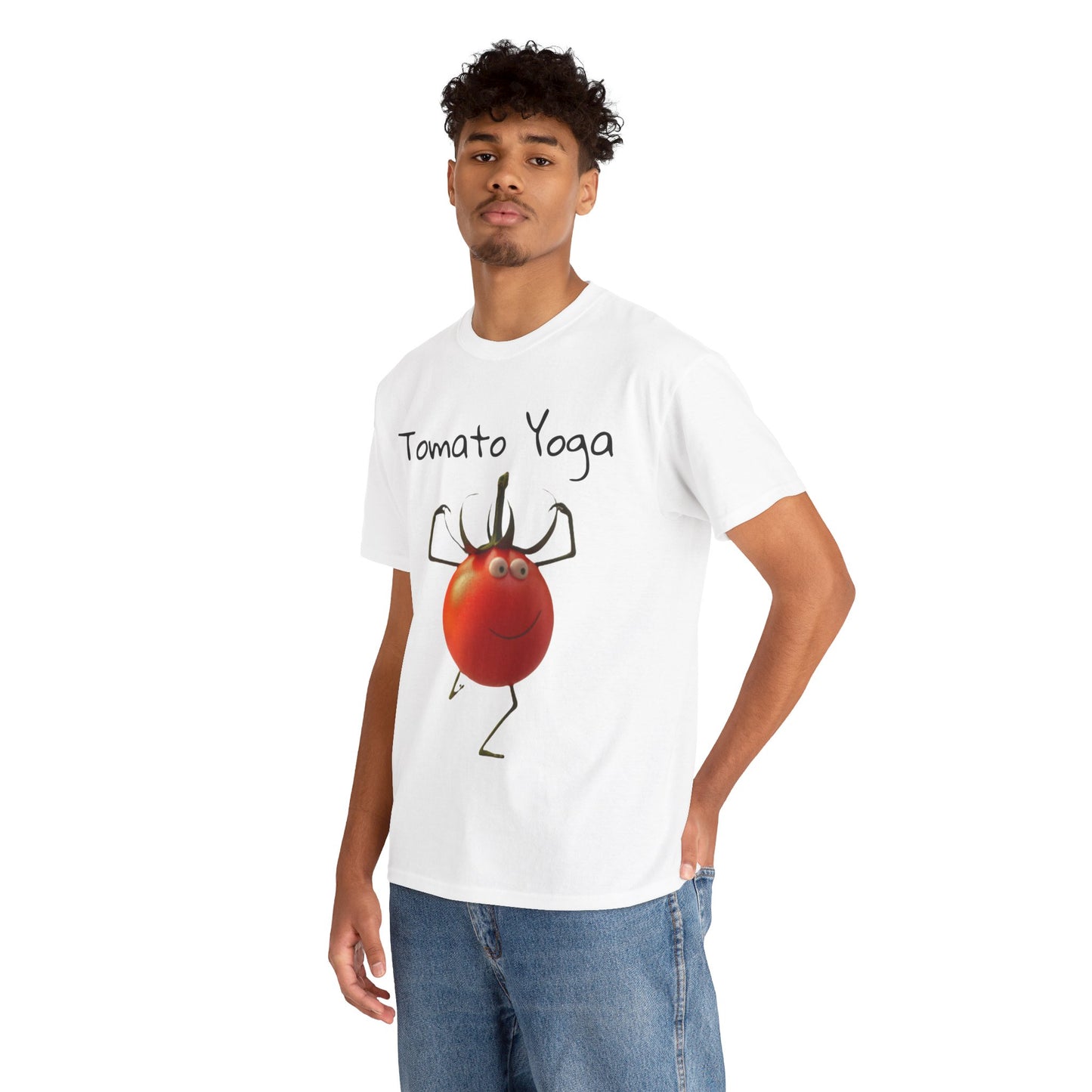 Tomato Yoga Unisex Heavy Cotton Tee