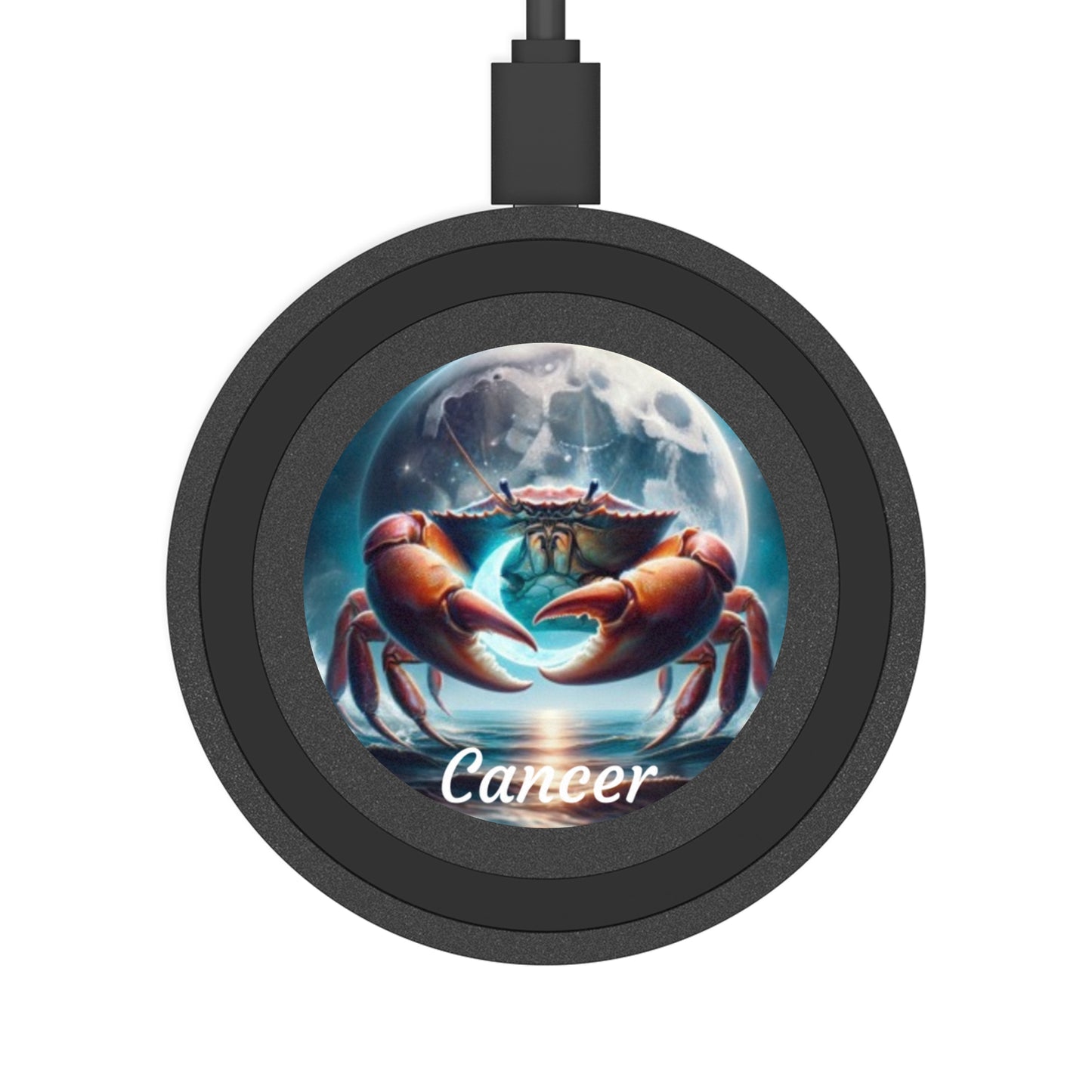 Cancer Zodiac Sign Quake Wireless Charging Pad