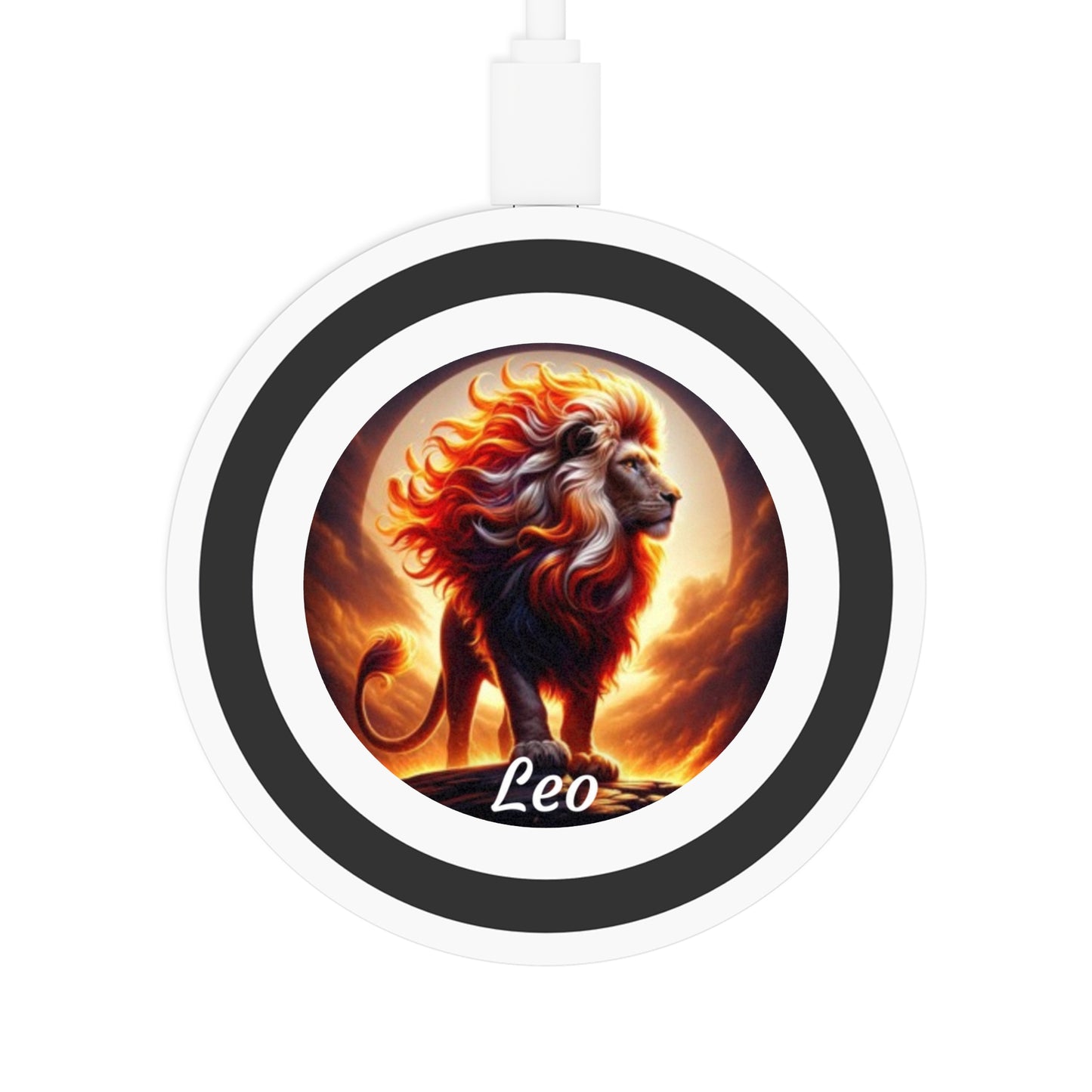 Leo Zodiac Sign Quake Wireless Charging Pad