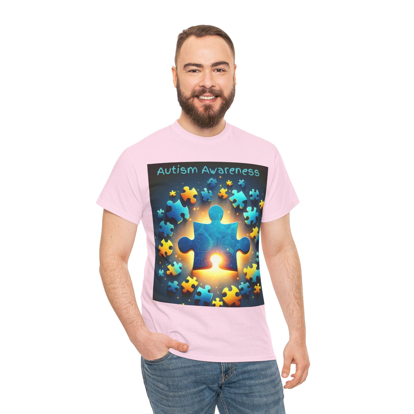 Autism Glow Unisex Heavy Cotton Tee