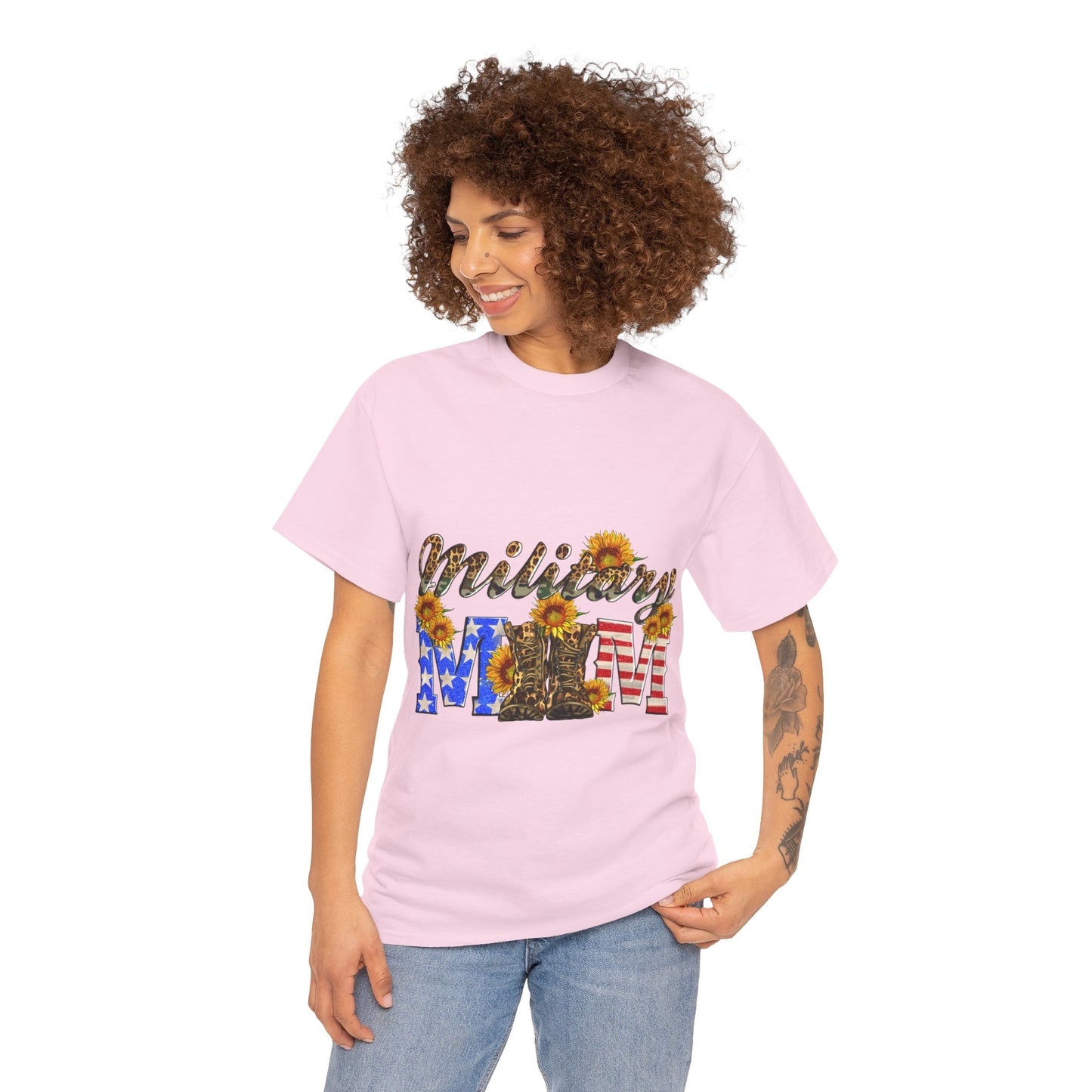 Military Mom Unisex Heavy Cotton Tee