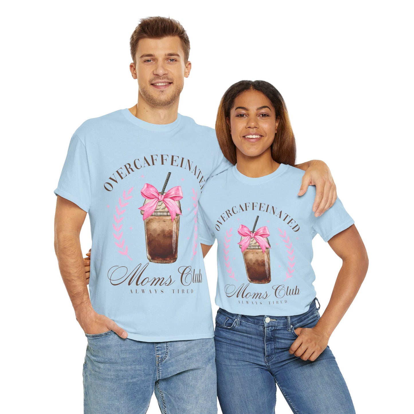 Over-caffeinated Mom Unisex Heavy Cotton Tee