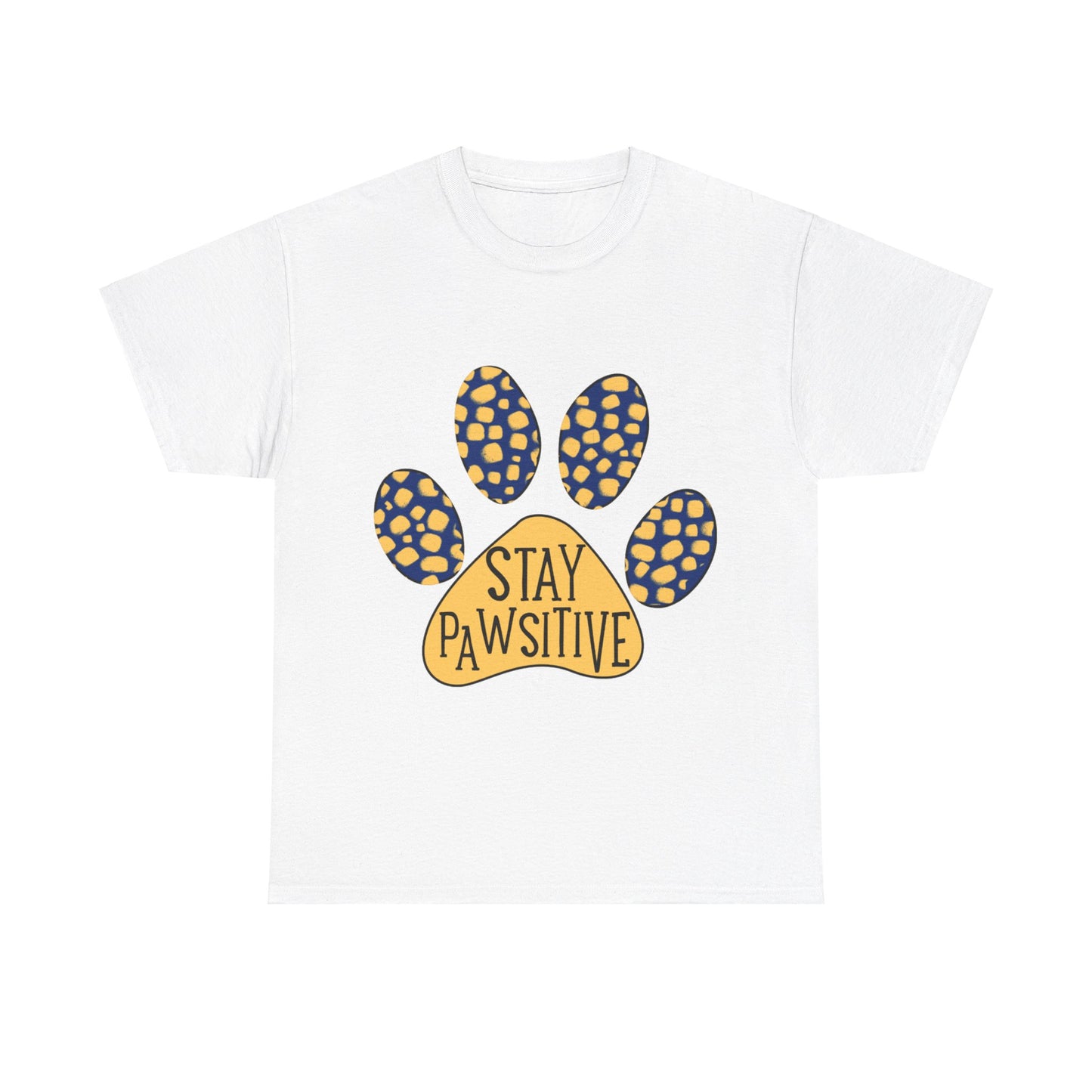 Stay Pawsitive Unisex Heavy Cotton Tee