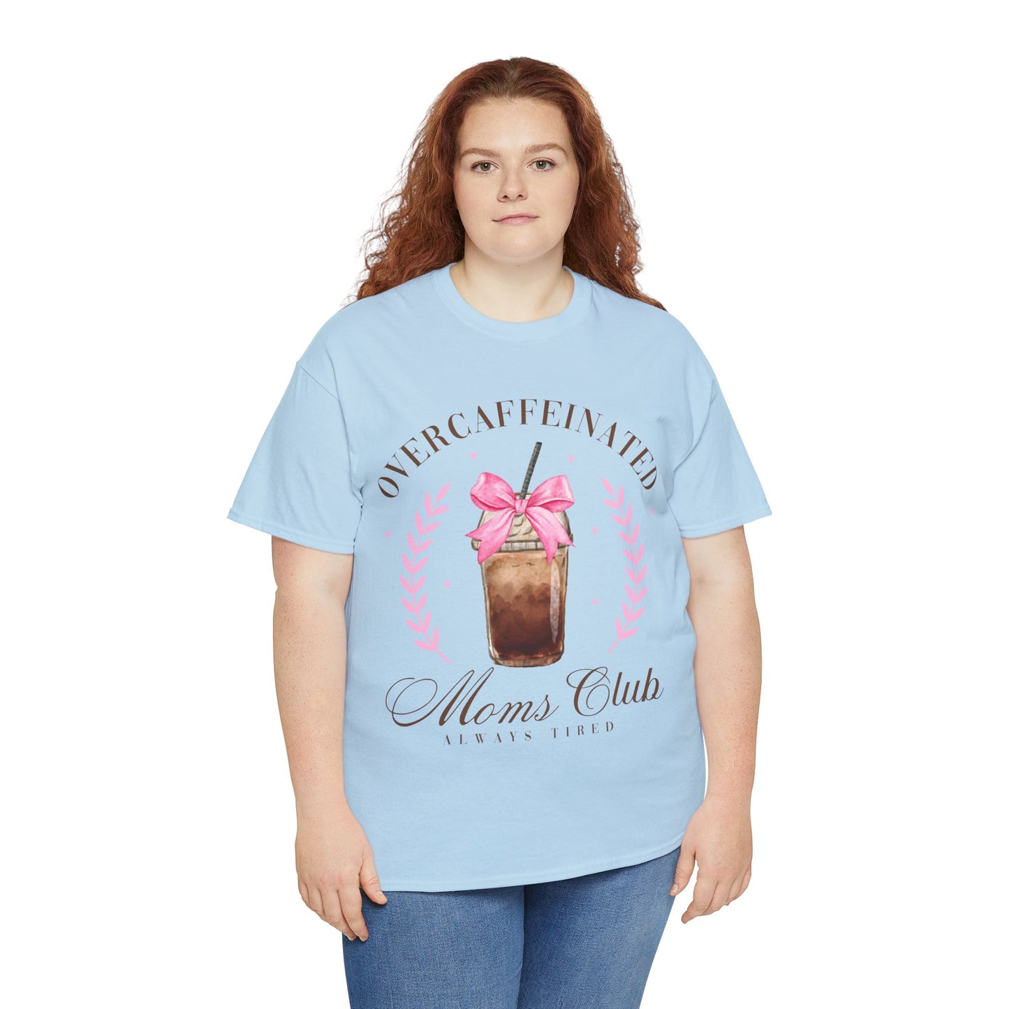 Over-caffeinated Mom Unisex Heavy Cotton Tee