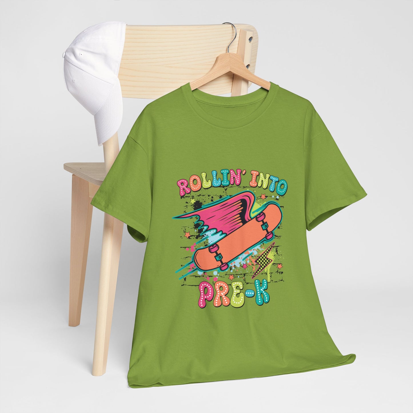 Rockin Into Pre K Unisex Heavy Cotton Tee