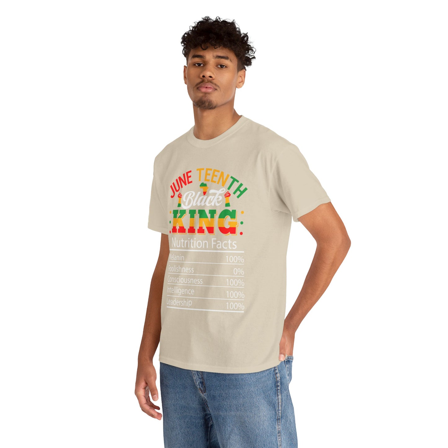 Juneteenth Black King Unisex Heavy Cotton Tee