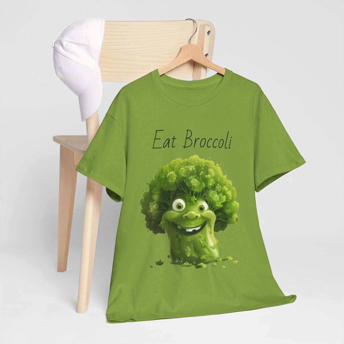 Eat Broccoli Unisex Heavy Cotton Tee