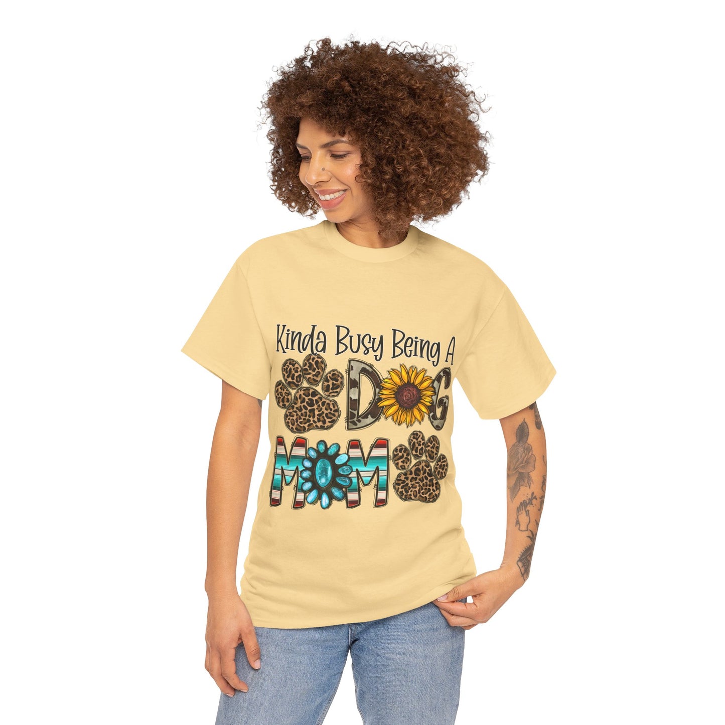 Busy Dog Mom Unisex Heavy Cotton Tee