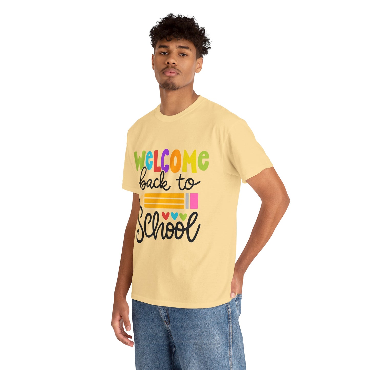 Welcome Back To School Unisex Heavy Cotton Tee