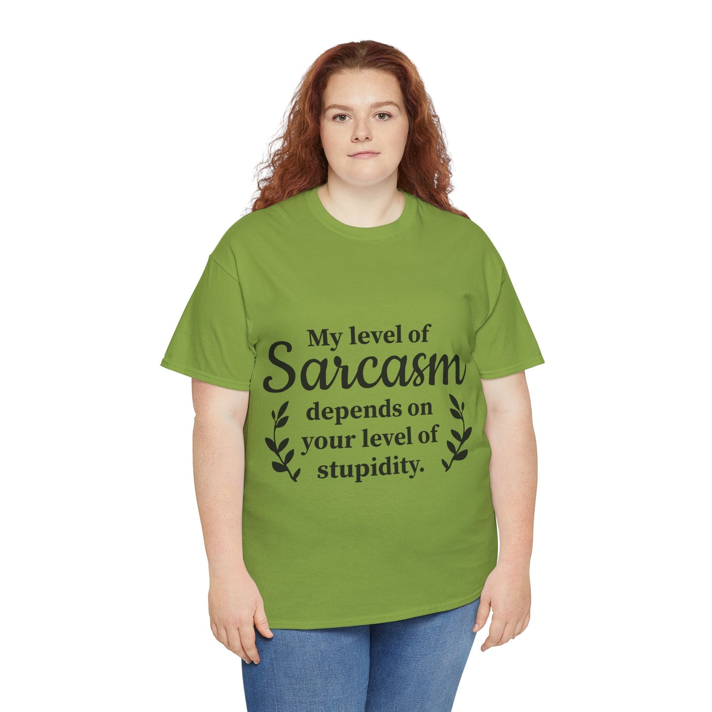 My Level Of Sarcasm Unisex Heavy Cotton Tee