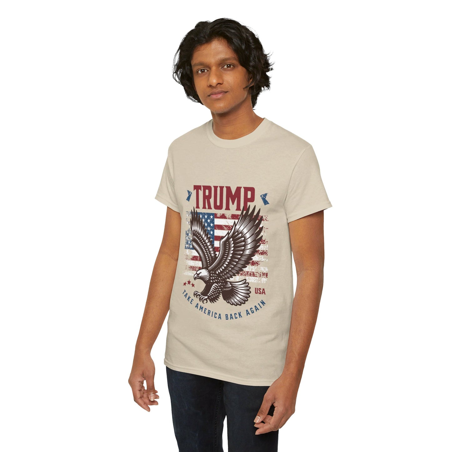 Trump MAGA Eagle Unisex Heavy Cotton Tee