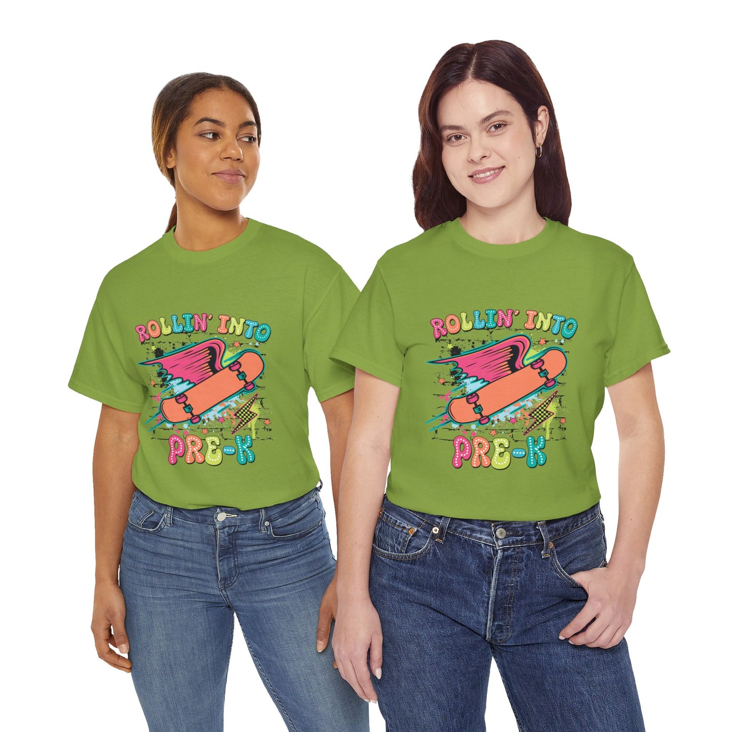 Rockin Into Pre K Unisex Heavy Cotton Tee