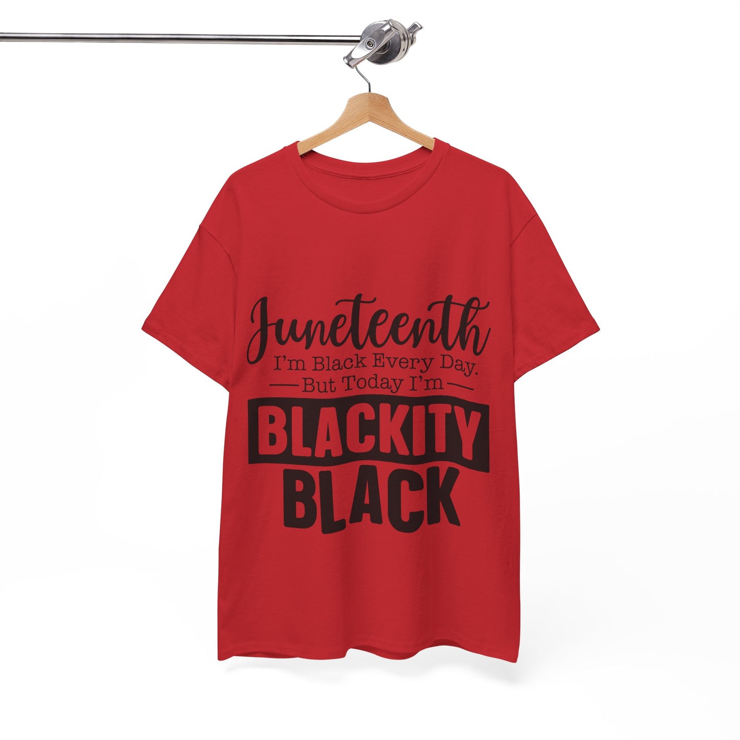 Juneteenth Black Everyday Unisex Heavy Cotton Tee