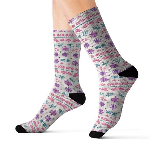 Ugly Sweater Collection 5 Sublimation Socks