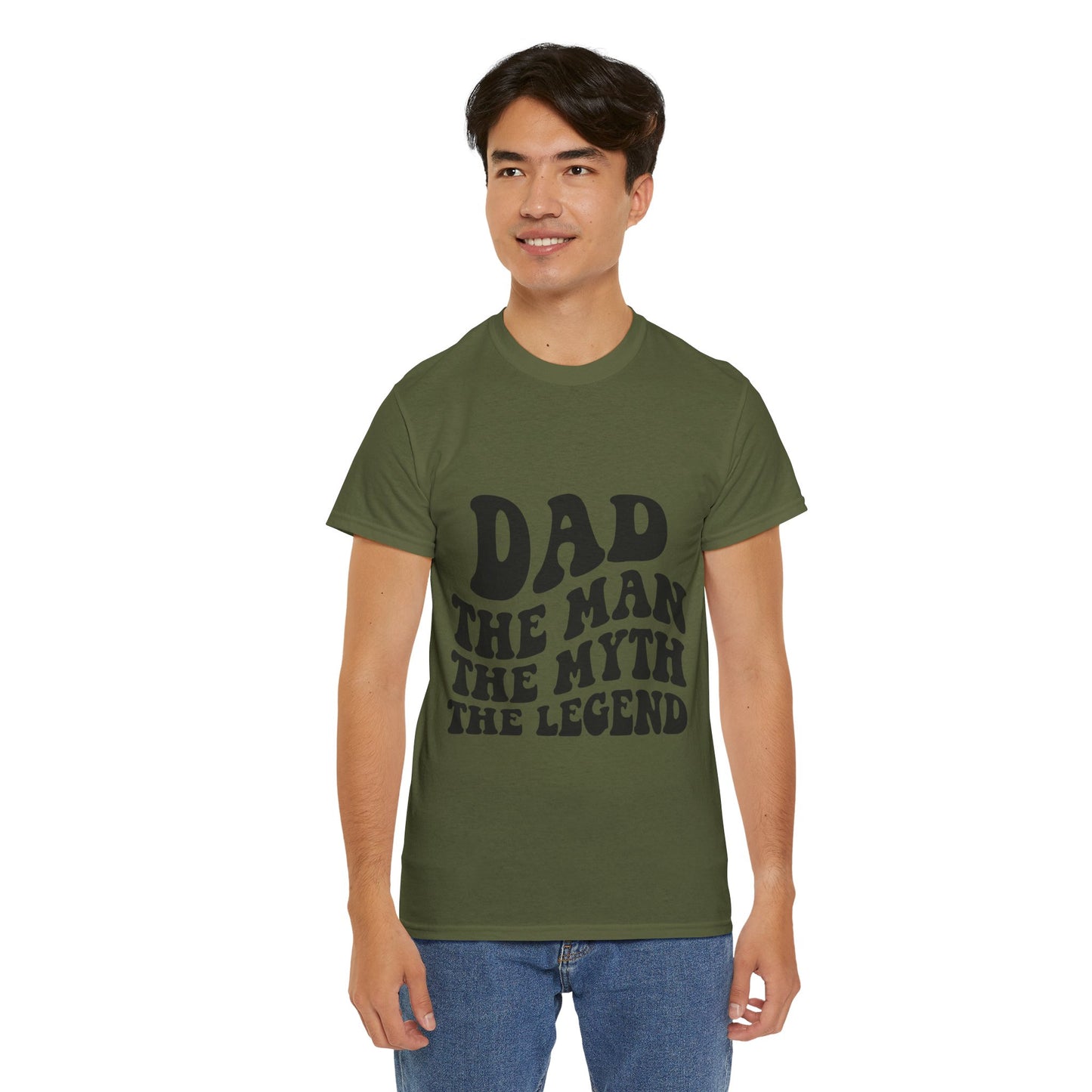 Dad Man Myth Legend Unisex Heavy Cotton Tee