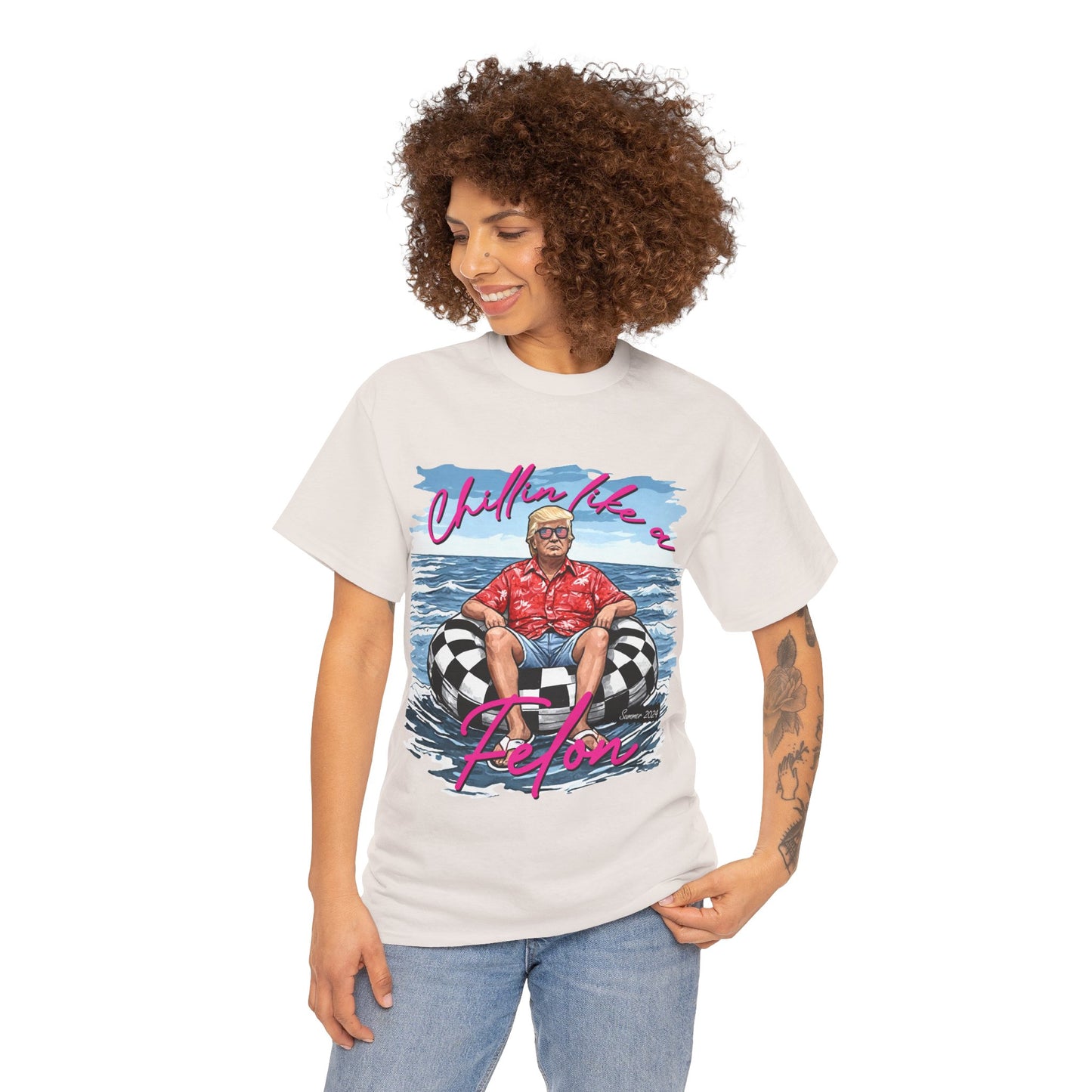 Trump Chillin' Unisex Heavy Cotton Tee