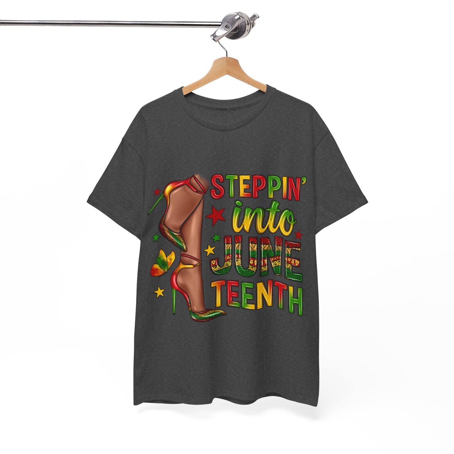 Stepping Into Juneteenth Unisex Heavy Cotton Tee