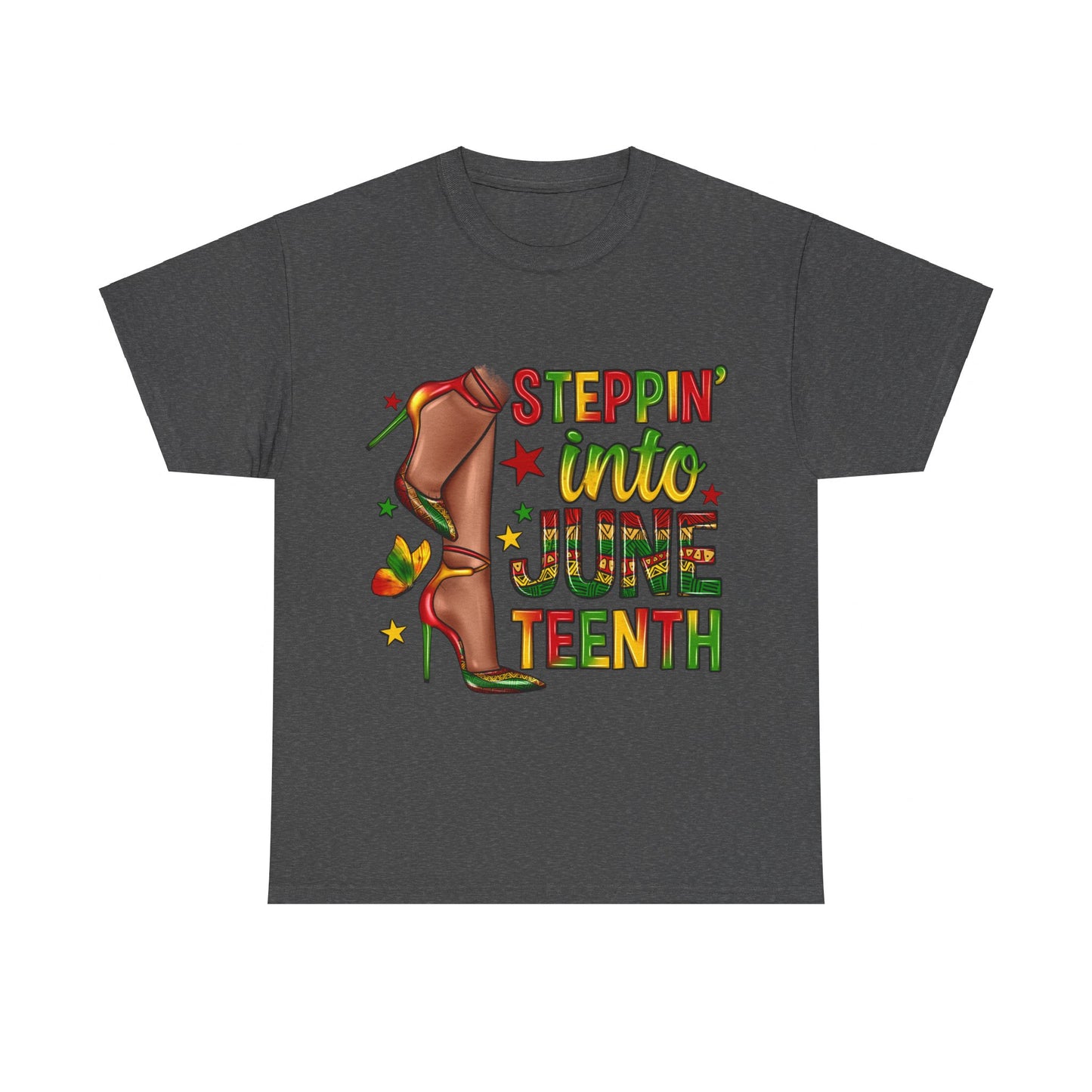 Stepping Into Juneteenth Unisex Heavy Cotton Tee