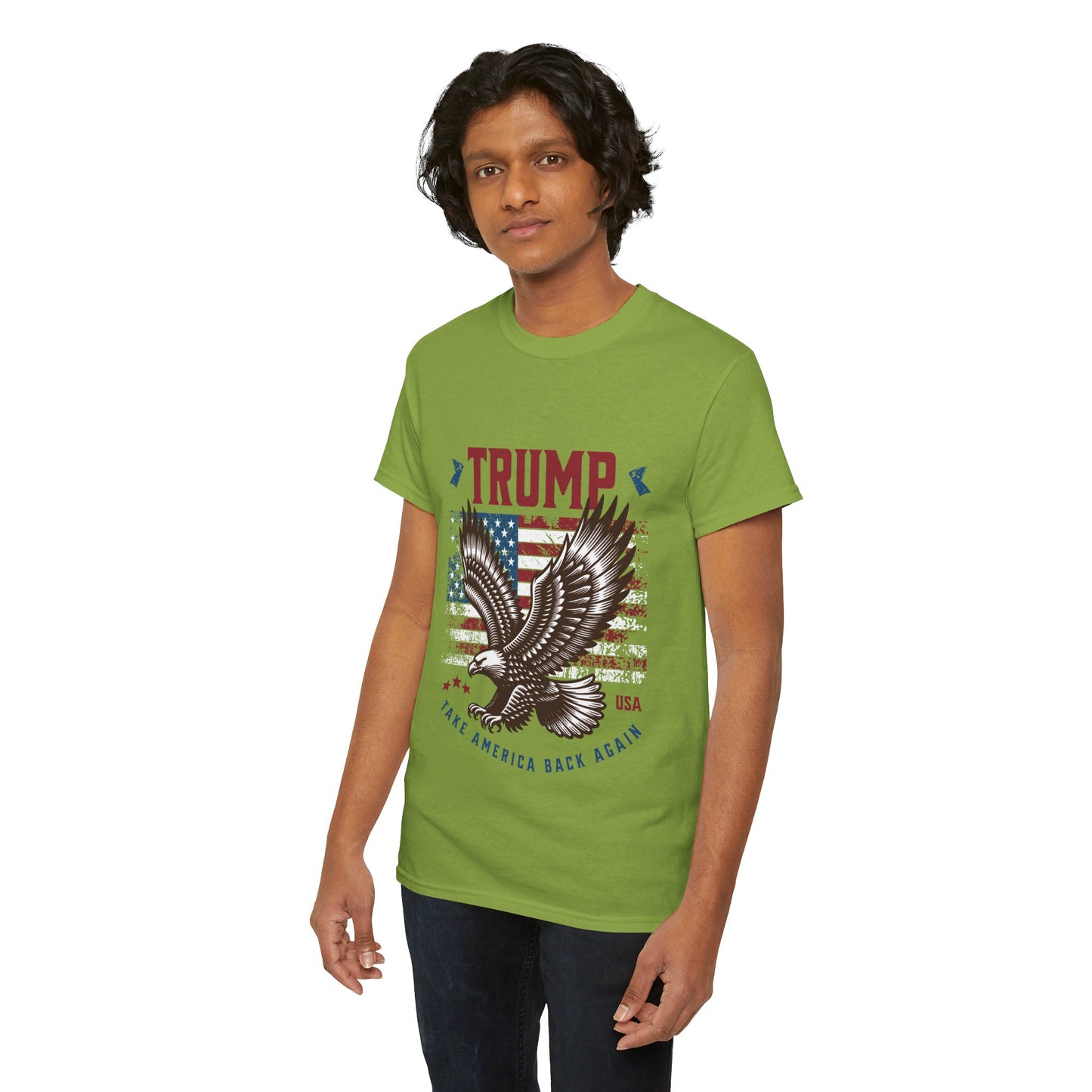 Trump MAGA Eagle Unisex Heavy Cotton Tee