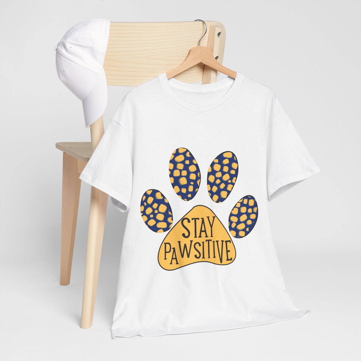 Stay Pawsitive Unisex Heavy Cotton Tee