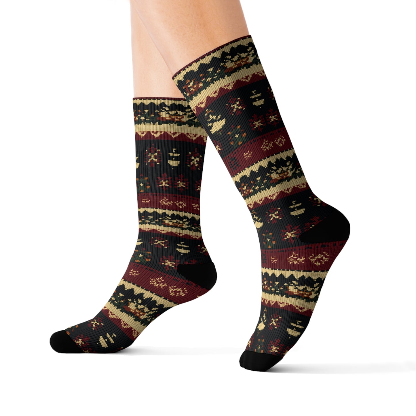 Ugly Sweater Collection 6 Sublimation Socks