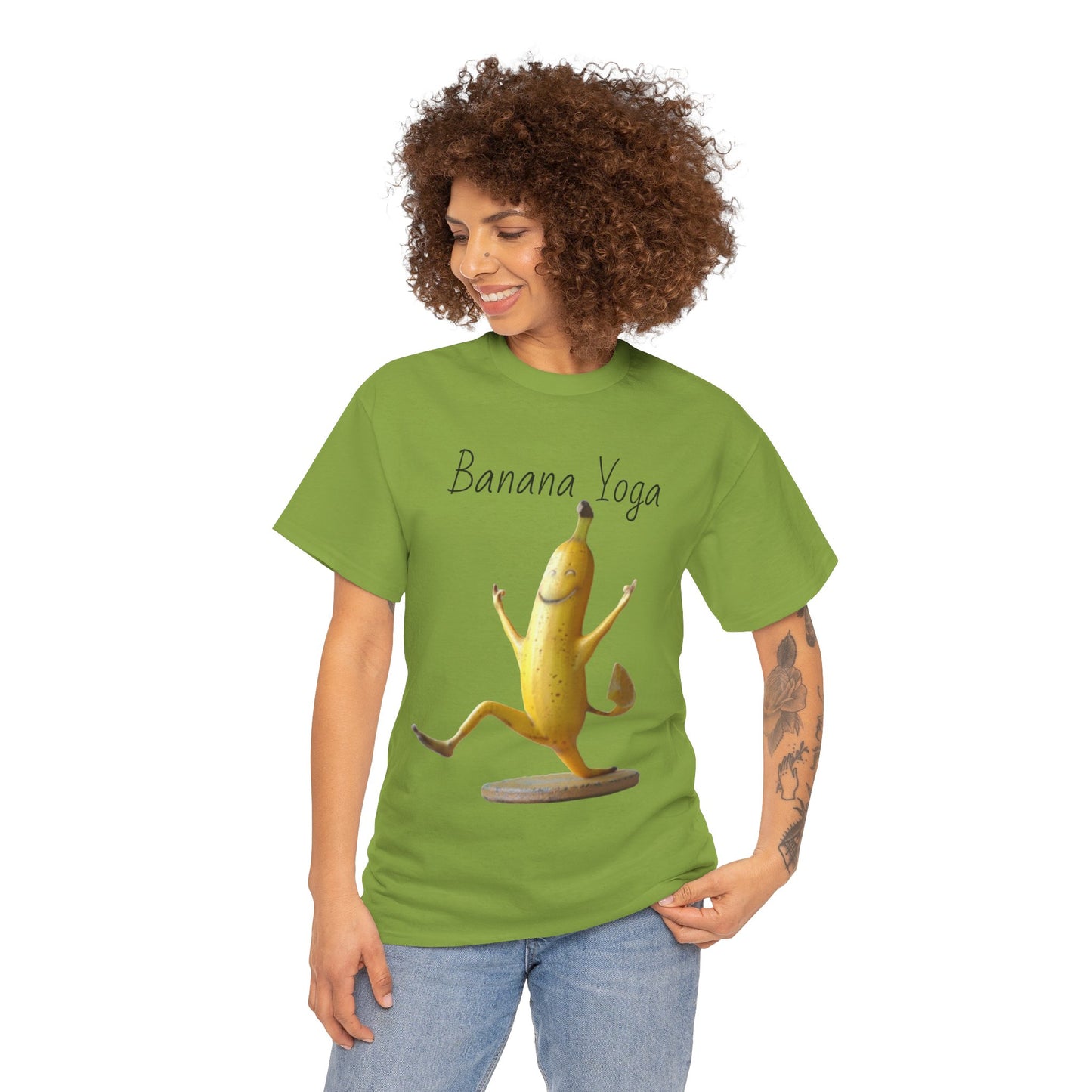 Banana Yoga2 Unisex Heavy Cotton Tee