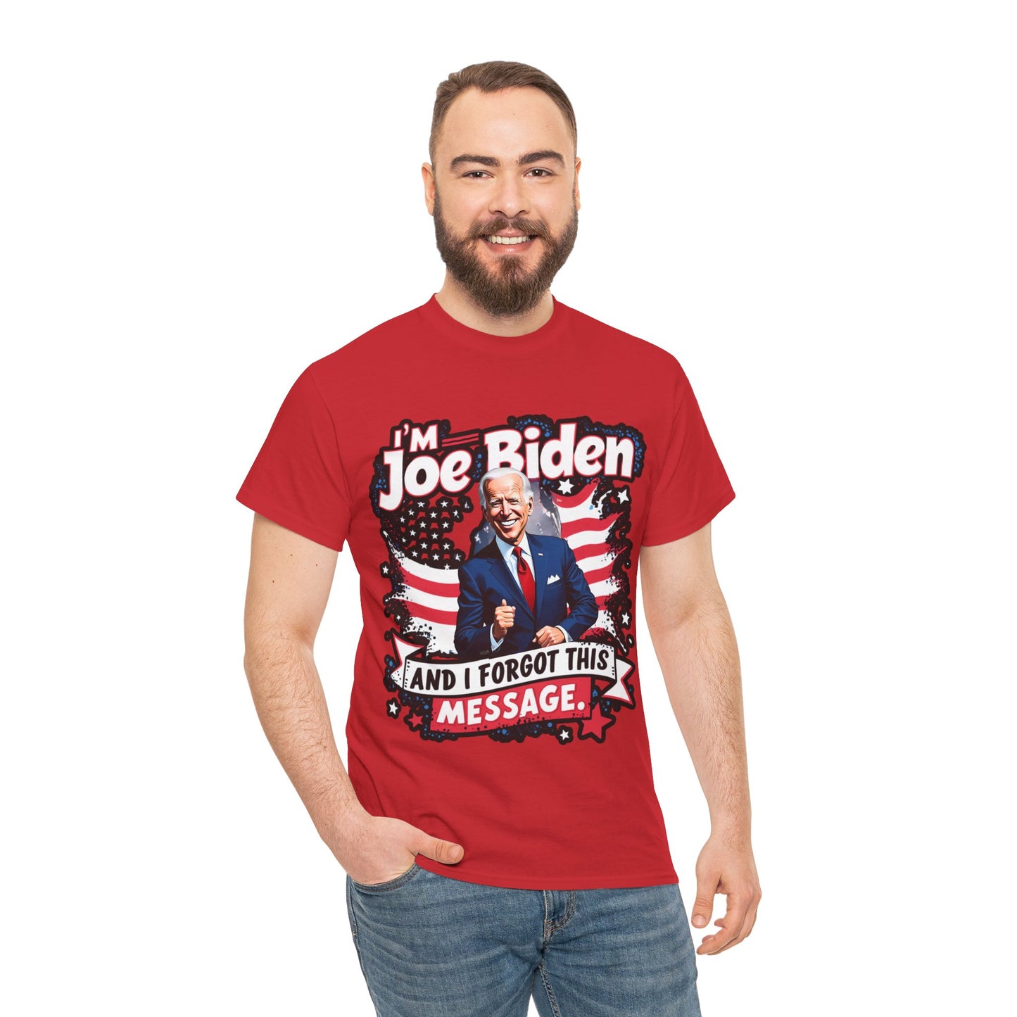 Biden I Forgot Unisex Heavy Cotton Tee