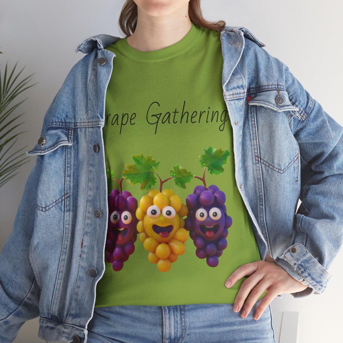 Grape Gathering Unisex Heavy Cotton Tee