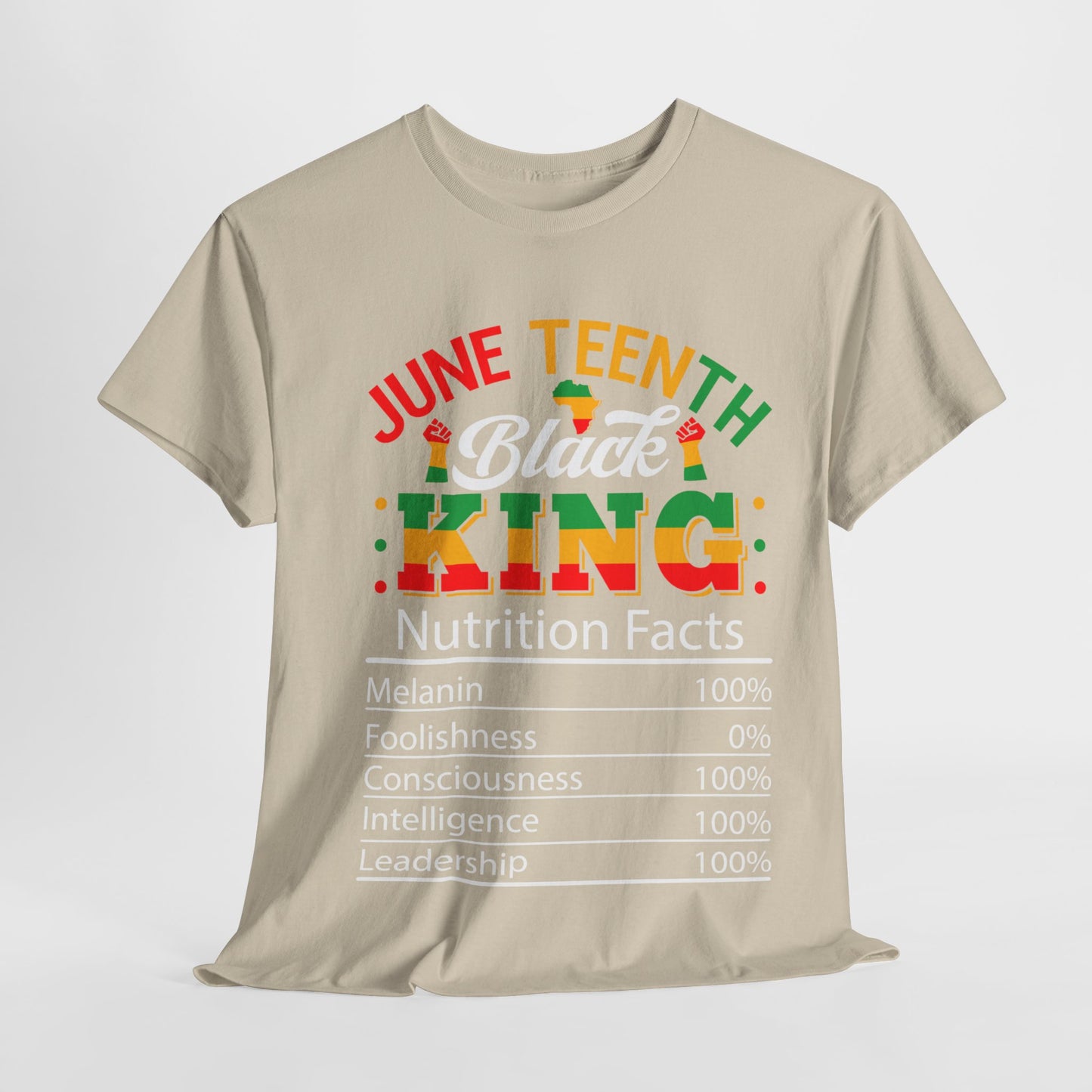 Juneteenth Black King Unisex Heavy Cotton Tee