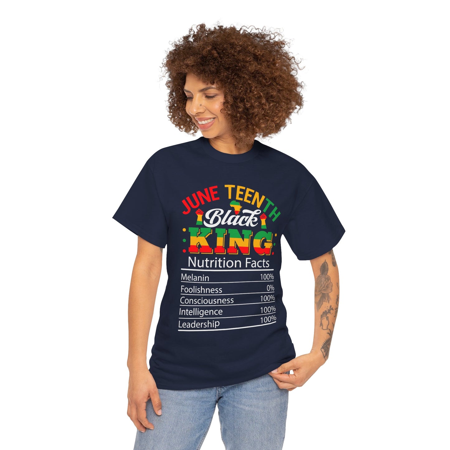 Juneteenth Black King Unisex Heavy Cotton Tee