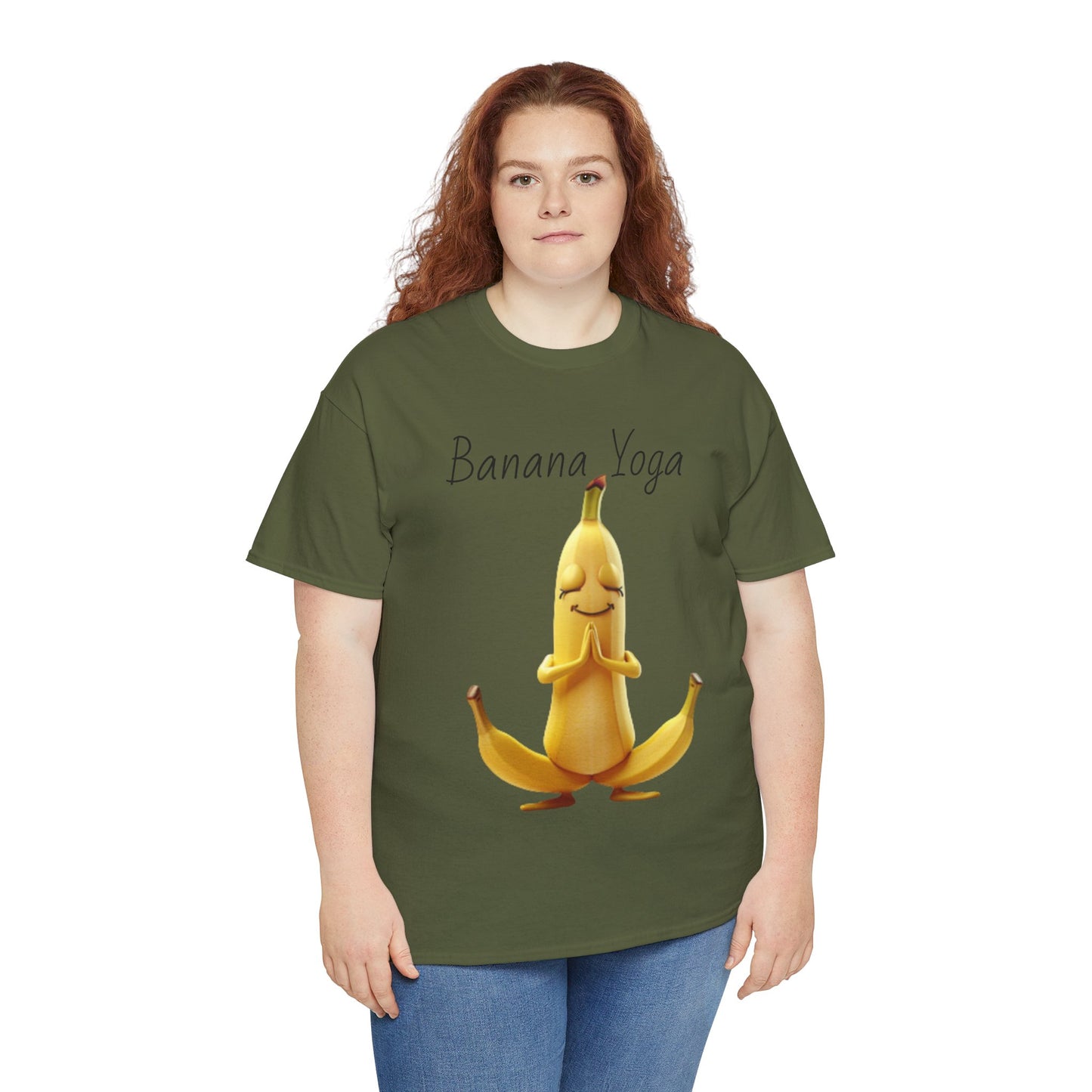 Banana Yoga Unisex Heavy Cotton Tee