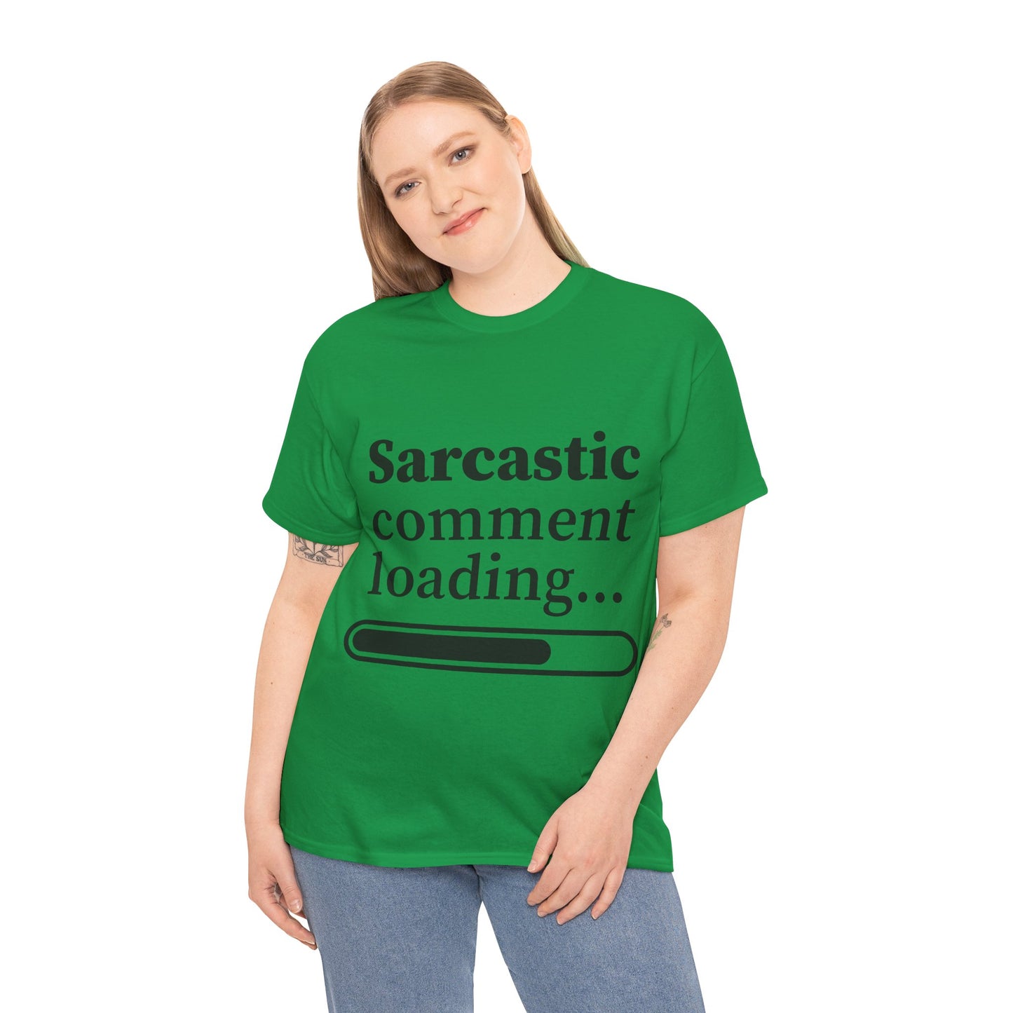 Sarcastic Comment Loading Unisex Heavy Cotton Tee