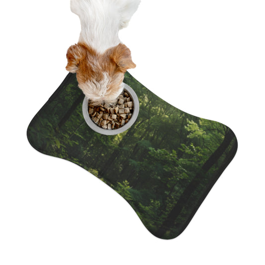 Forest Green Pet Feeding Mats