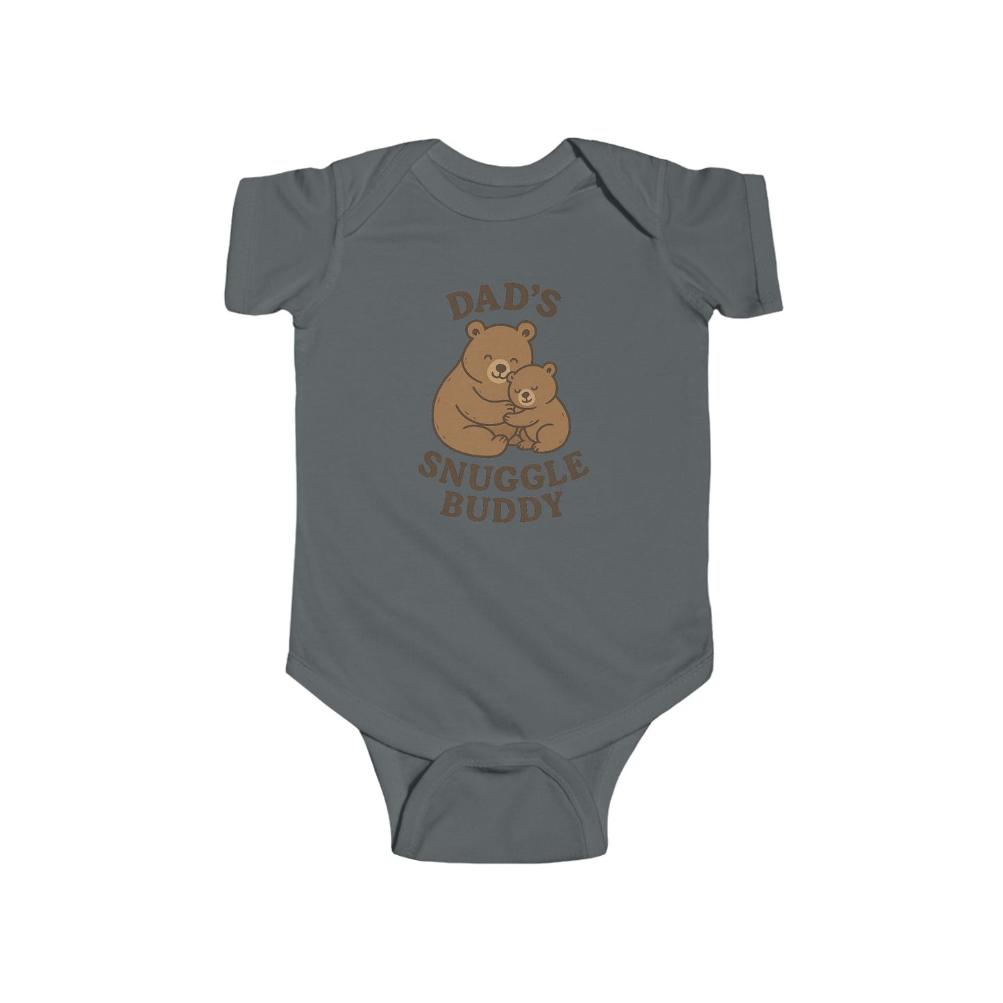 Dad's Snuggle Buddy Infant Bodysuit, Cute Baby Gift, New Parent Apparel, Baby Shower Present, Cozy Family Wear, Infant Outfit