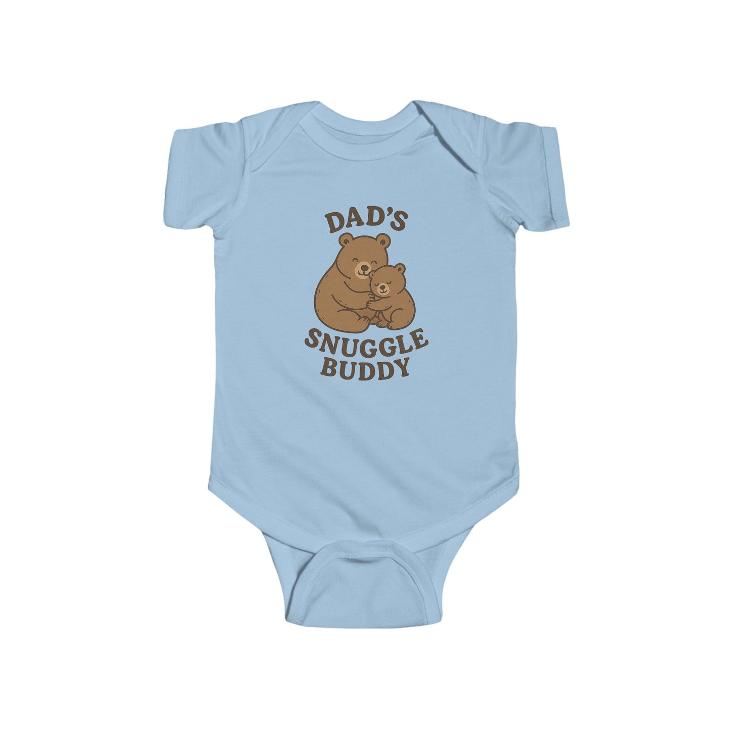 Dad's Snuggle Buddy Infant Bodysuit, Cute Baby Gift, New Parent Apparel, Baby Shower Present, Cozy Family Wear, Infant Outfit