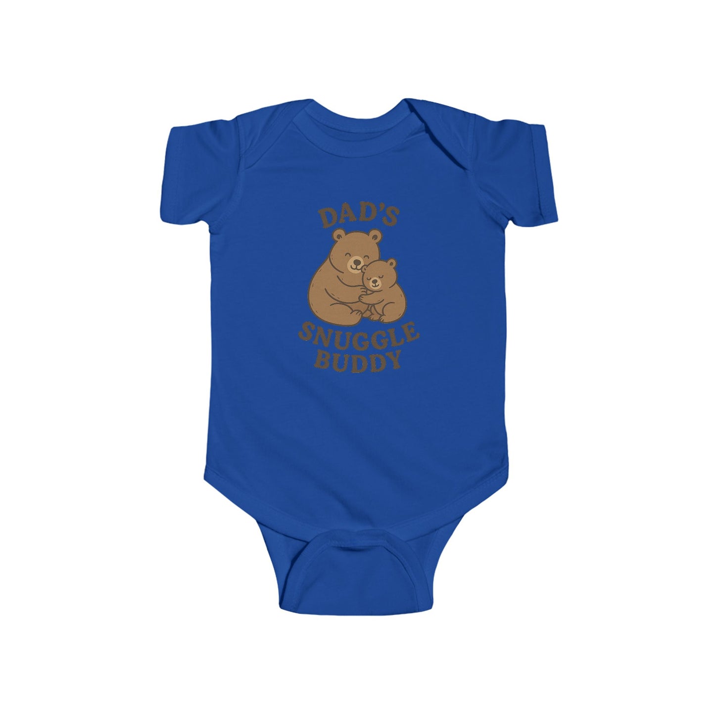 Dad's Snuggle Buddy Infant Bodysuit, Cute Baby Gift, New Parent Apparel, Baby Shower Present, Cozy Family Wear, Infant Outfit