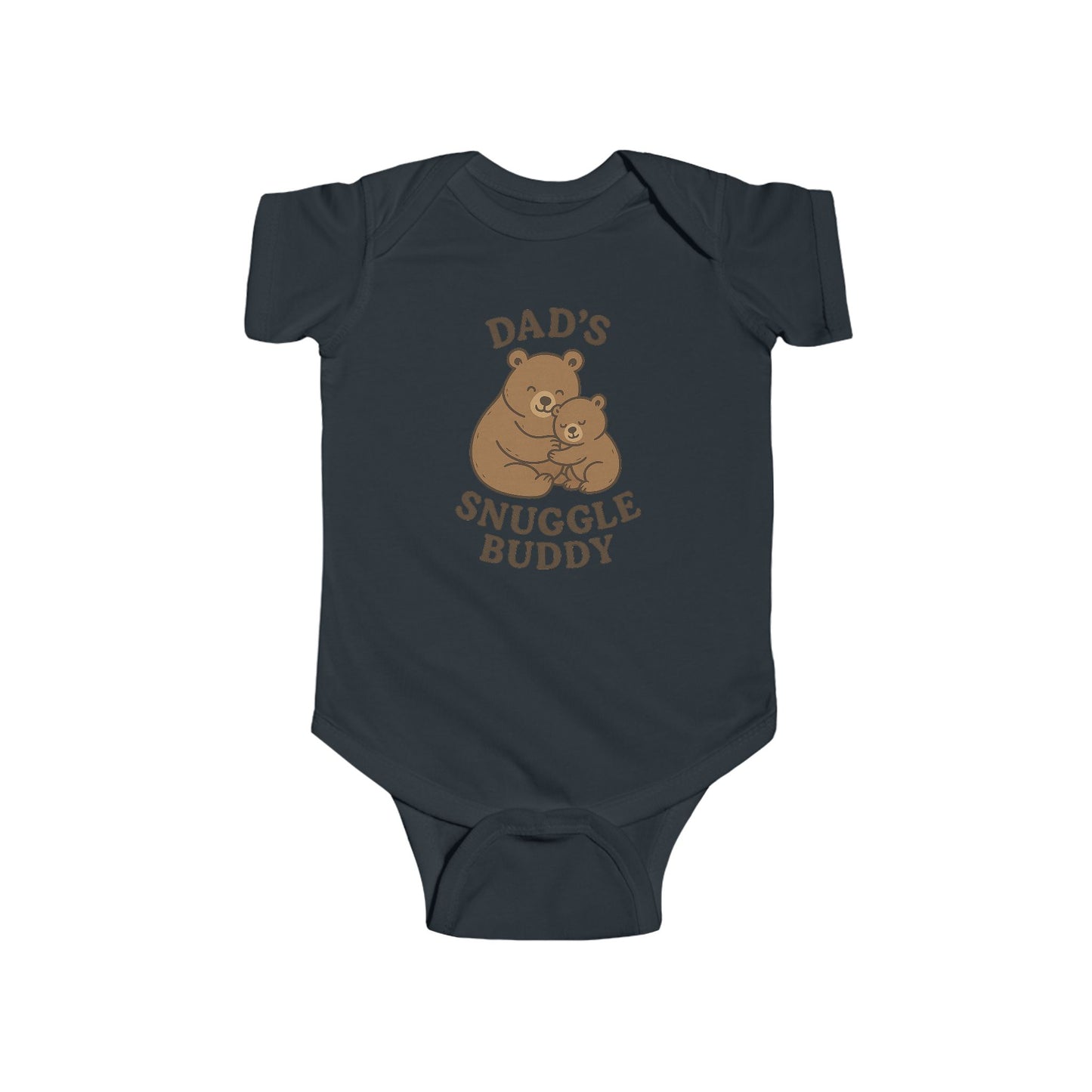 Dad's Snuggle Buddy Infant Bodysuit, Cute Baby Gift, New Parent Apparel, Baby Shower Present, Cozy Family Wear, Infant Outfit