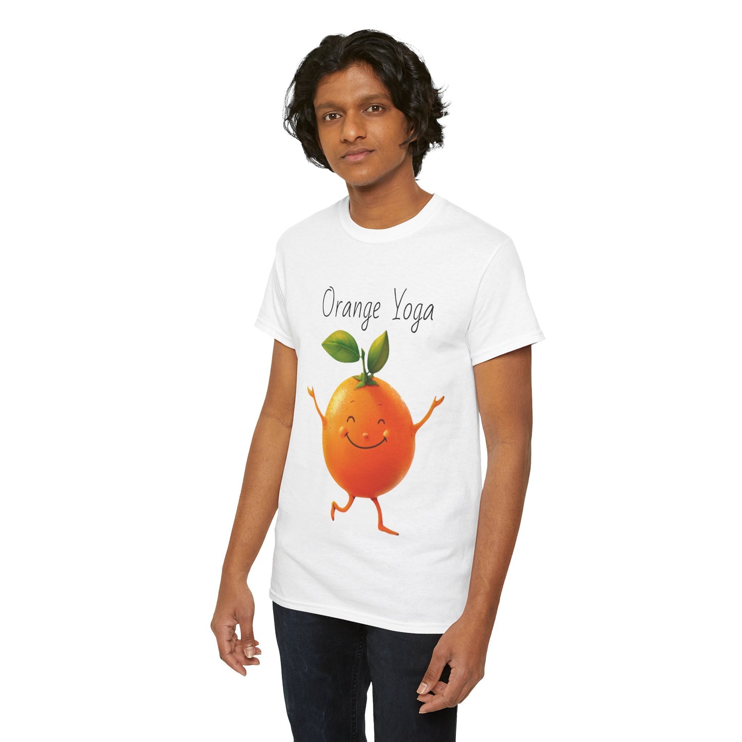 Orange Yoga Unisex Heavy Cotton Tee