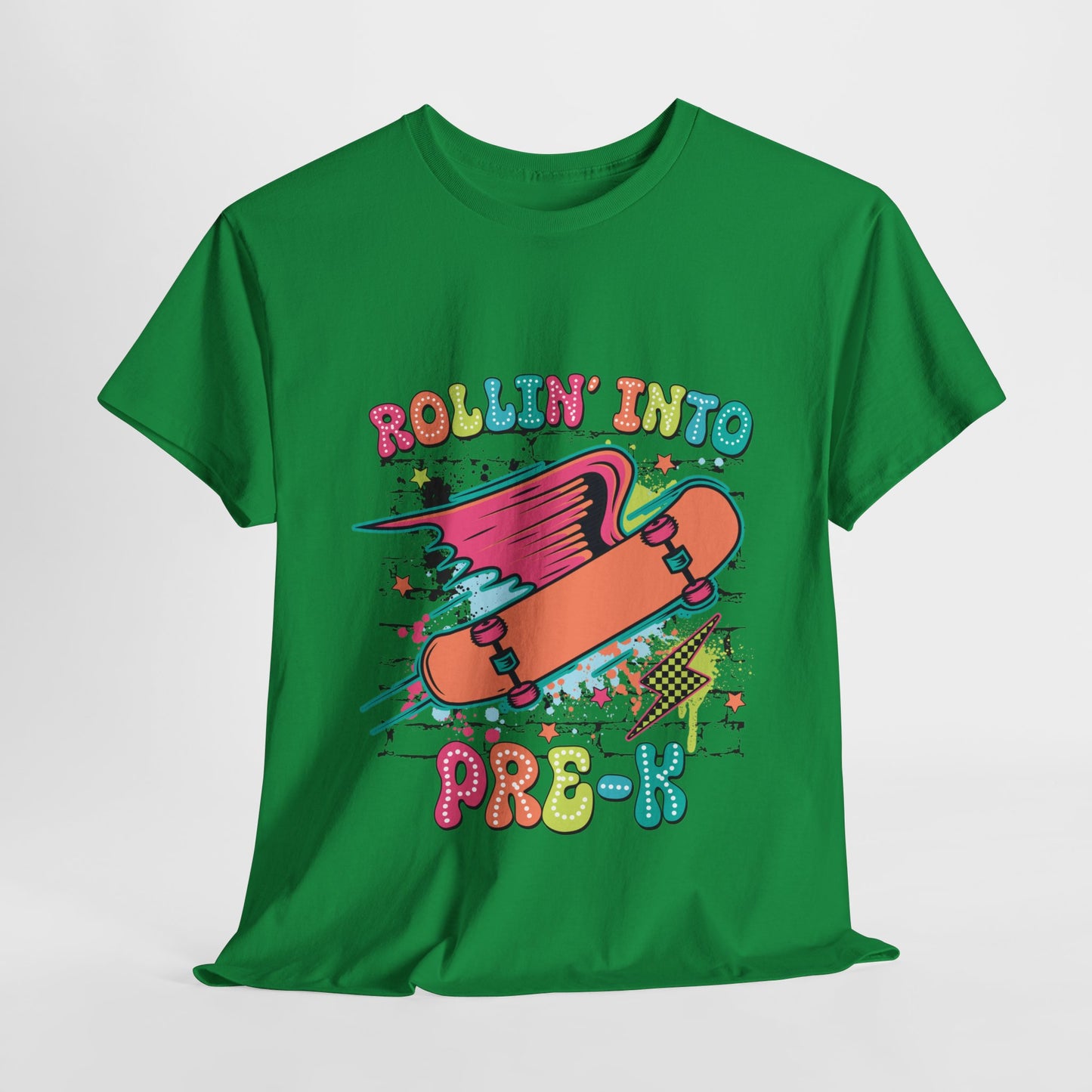 Rockin Into Pre K Unisex Heavy Cotton Tee