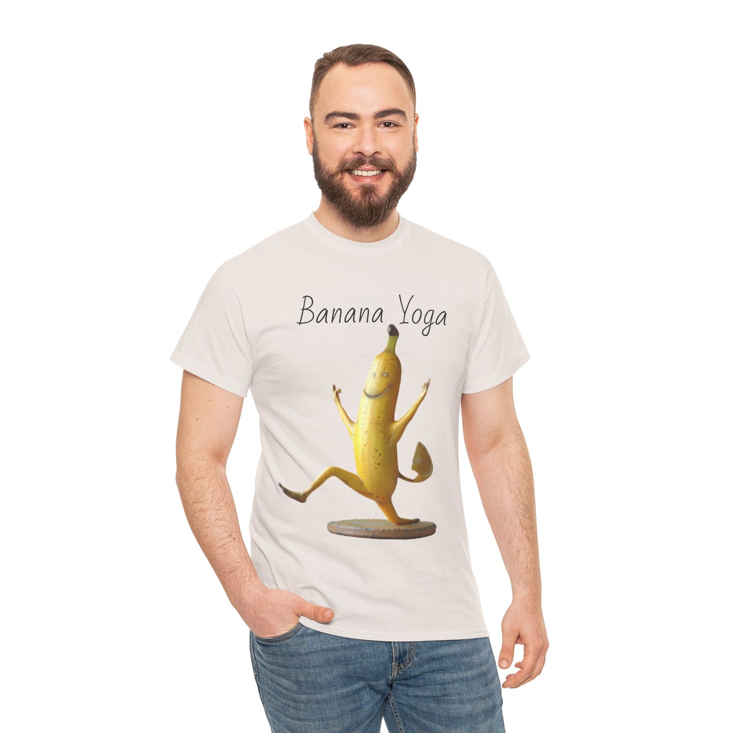 Banana Yoga2 Unisex Heavy Cotton Tee