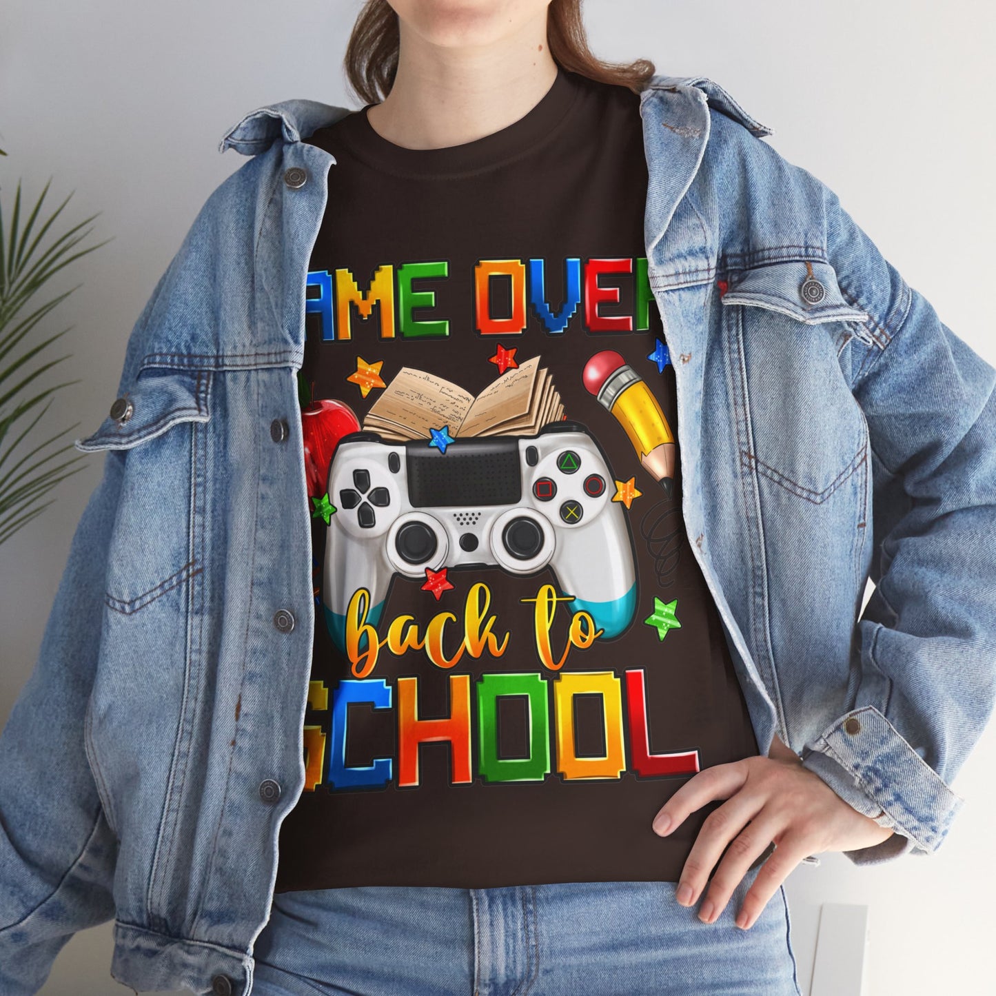 Game Over Back To School Unisex Cotton Tee